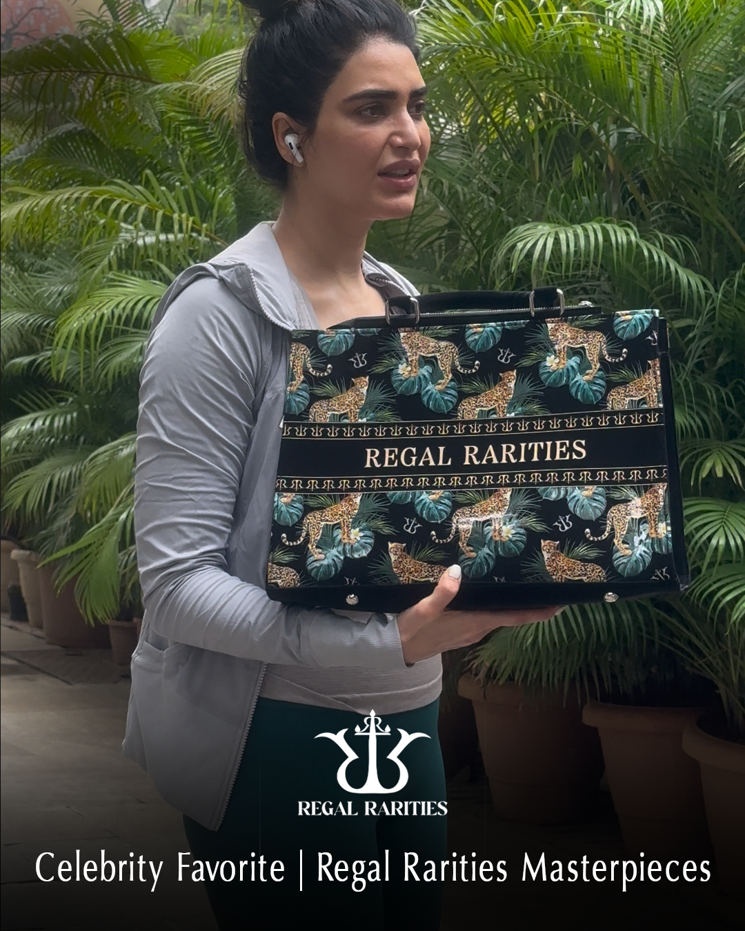 Karishma Tanna Spotted with Regal Rarities Tote Bag – A Celebrity-Approved Style Statement