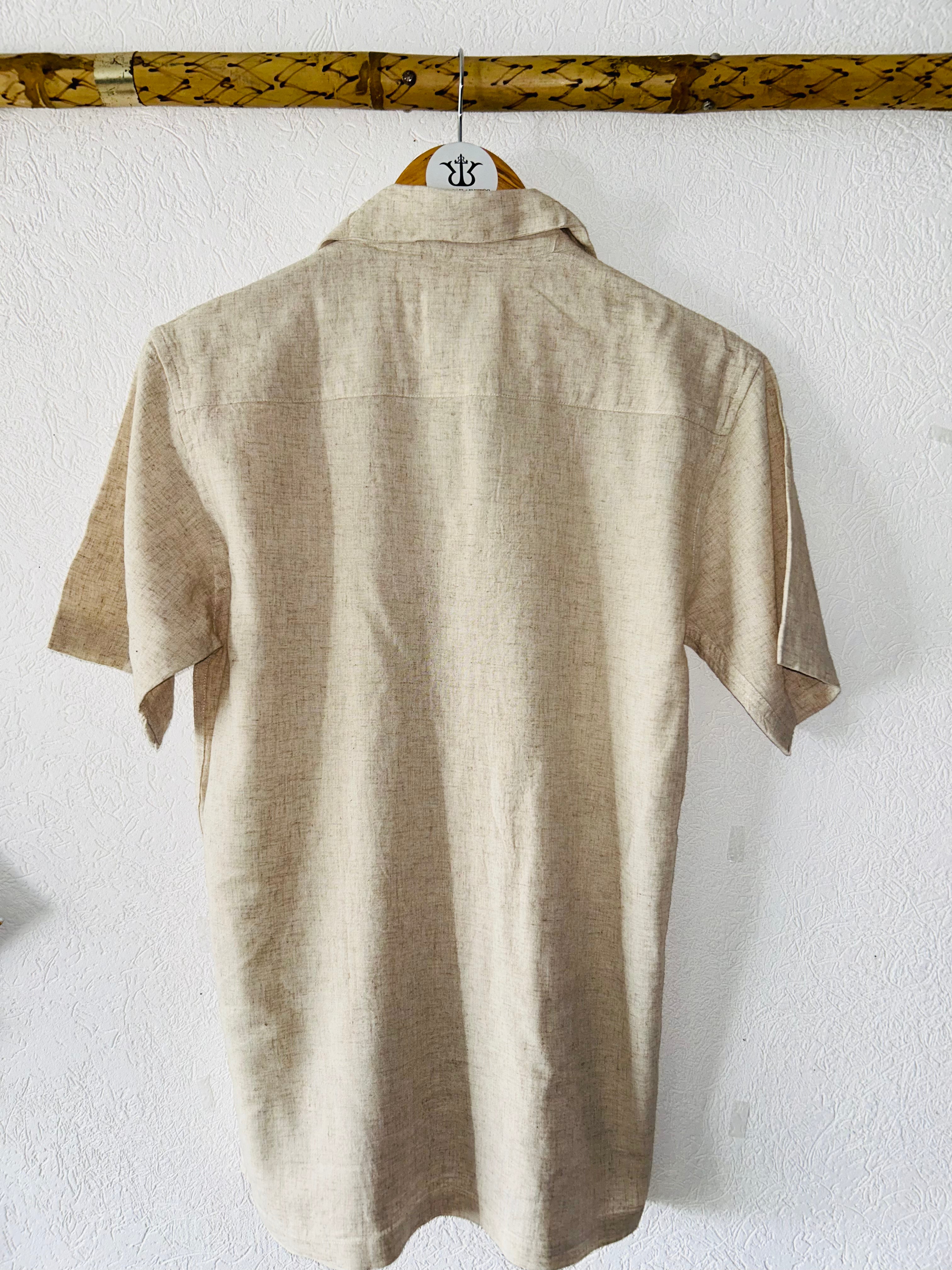 Hand Embroidered Shirt with Safari Design