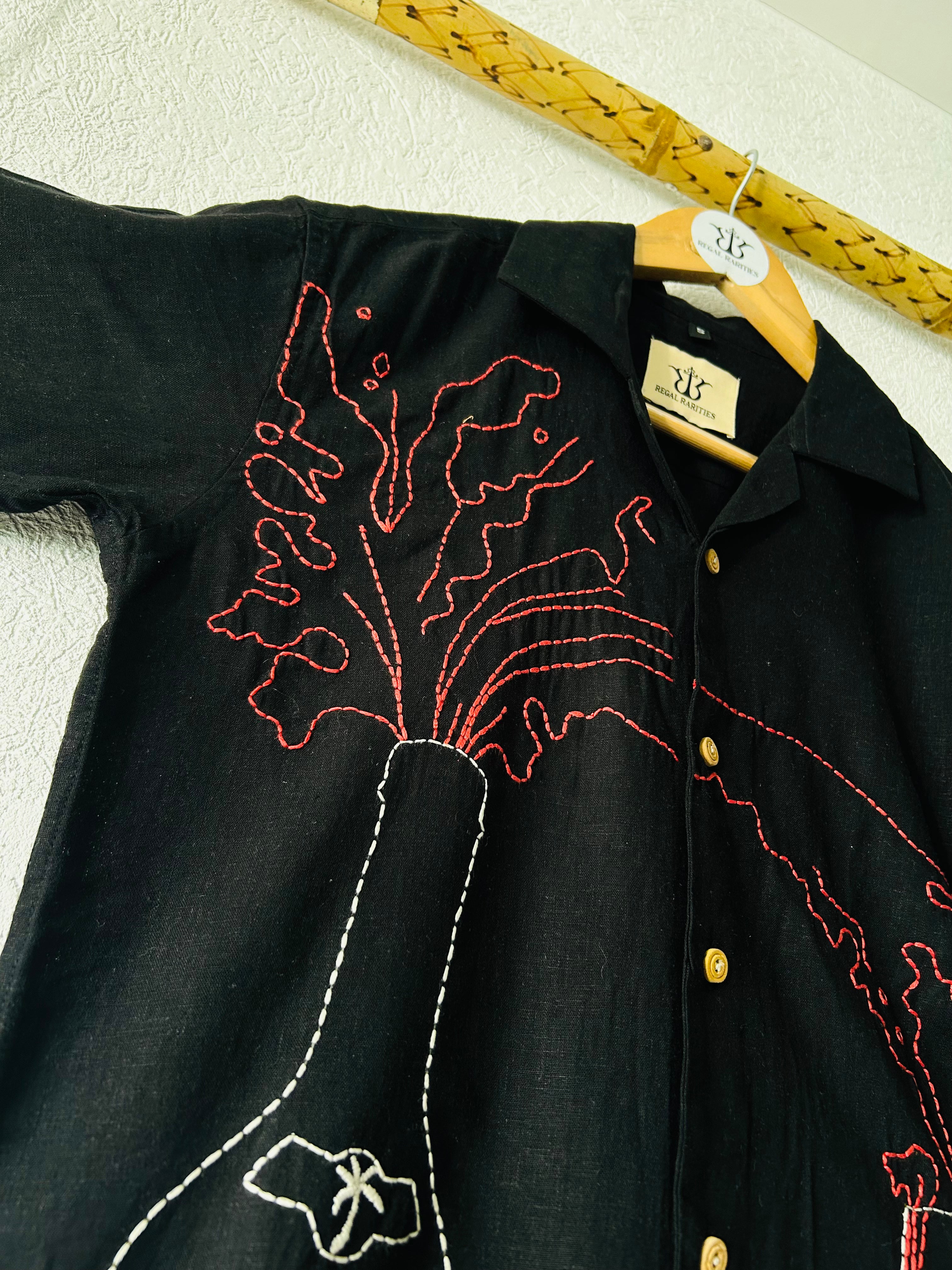 embroidered shirt for womens with Champagne Celebration art