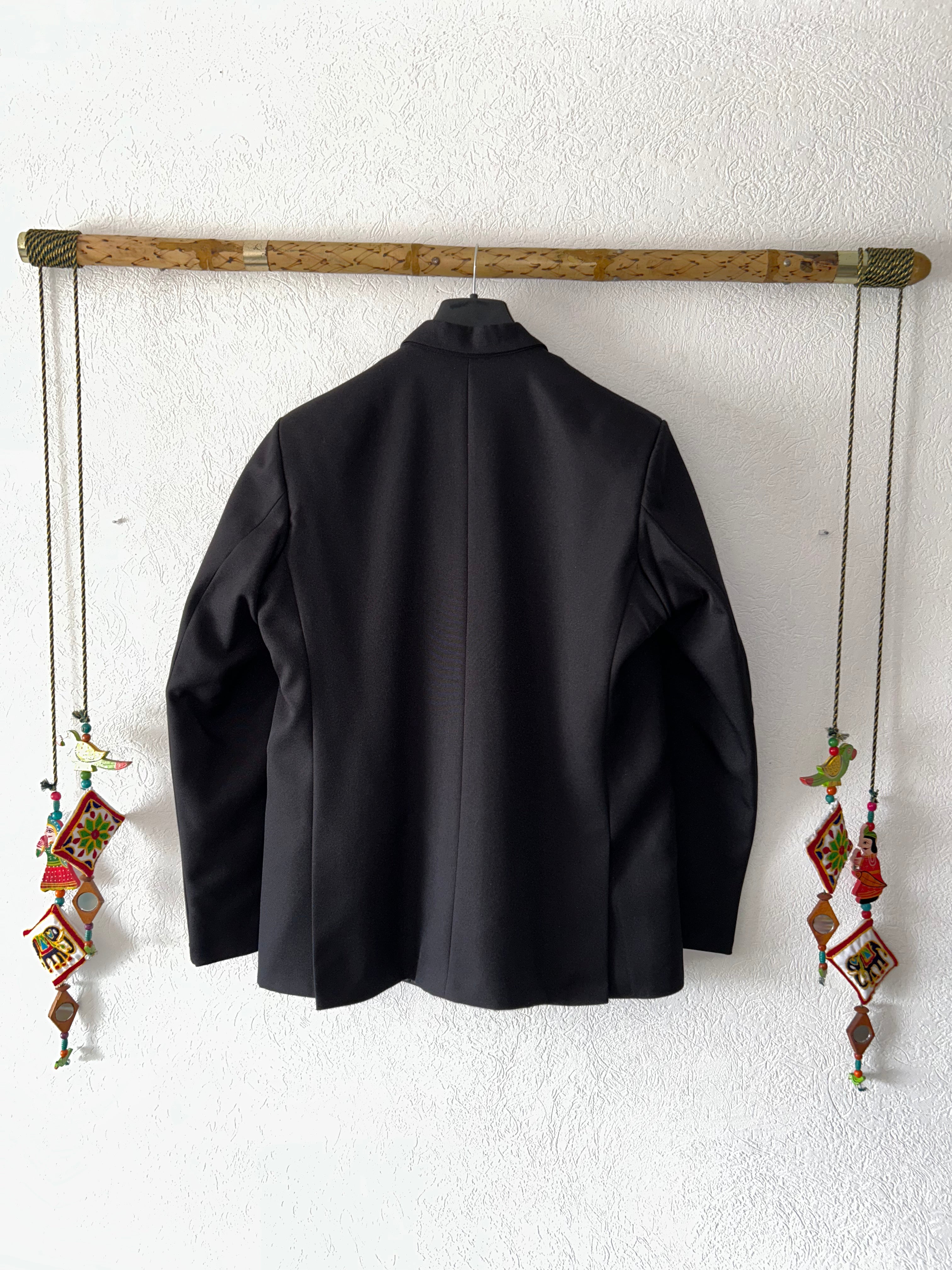 Elegant Charcoal Black Blazer