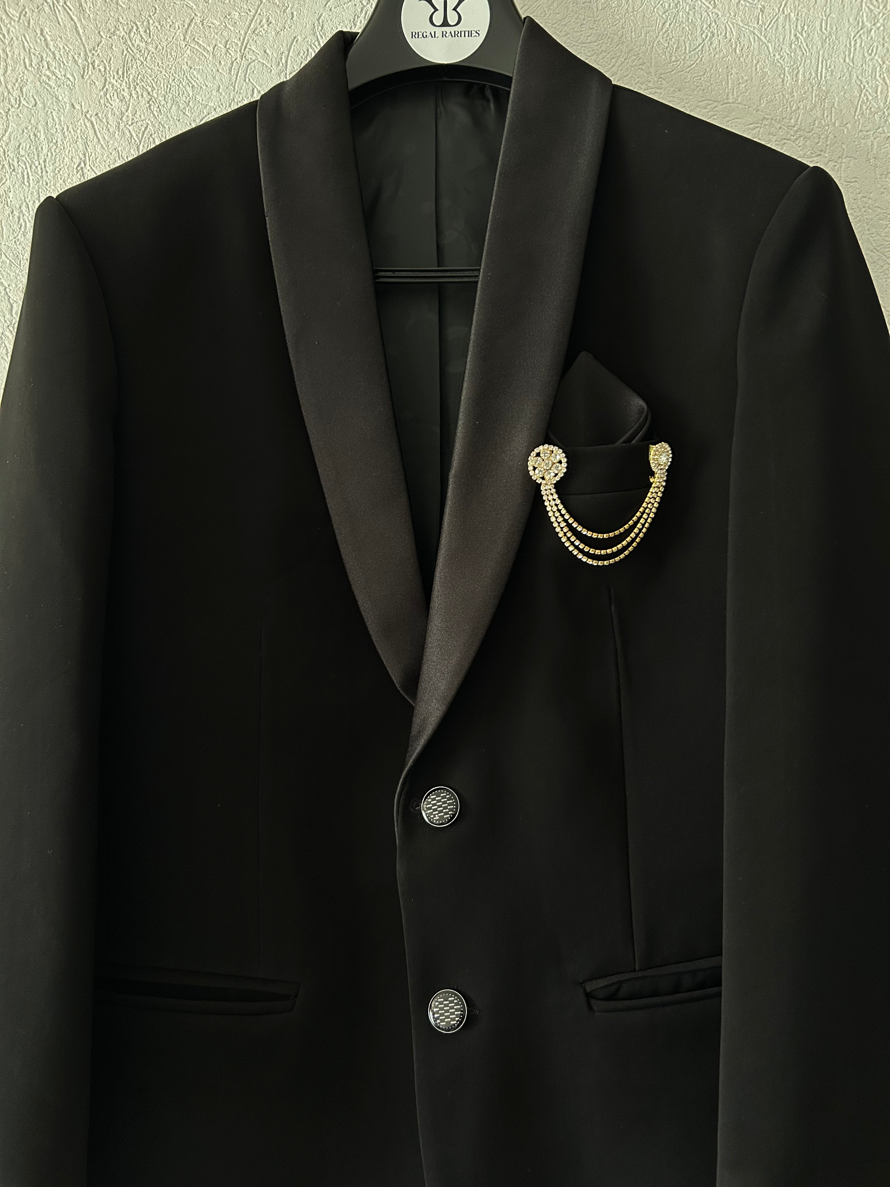 Elegant Premium A Black Blazer