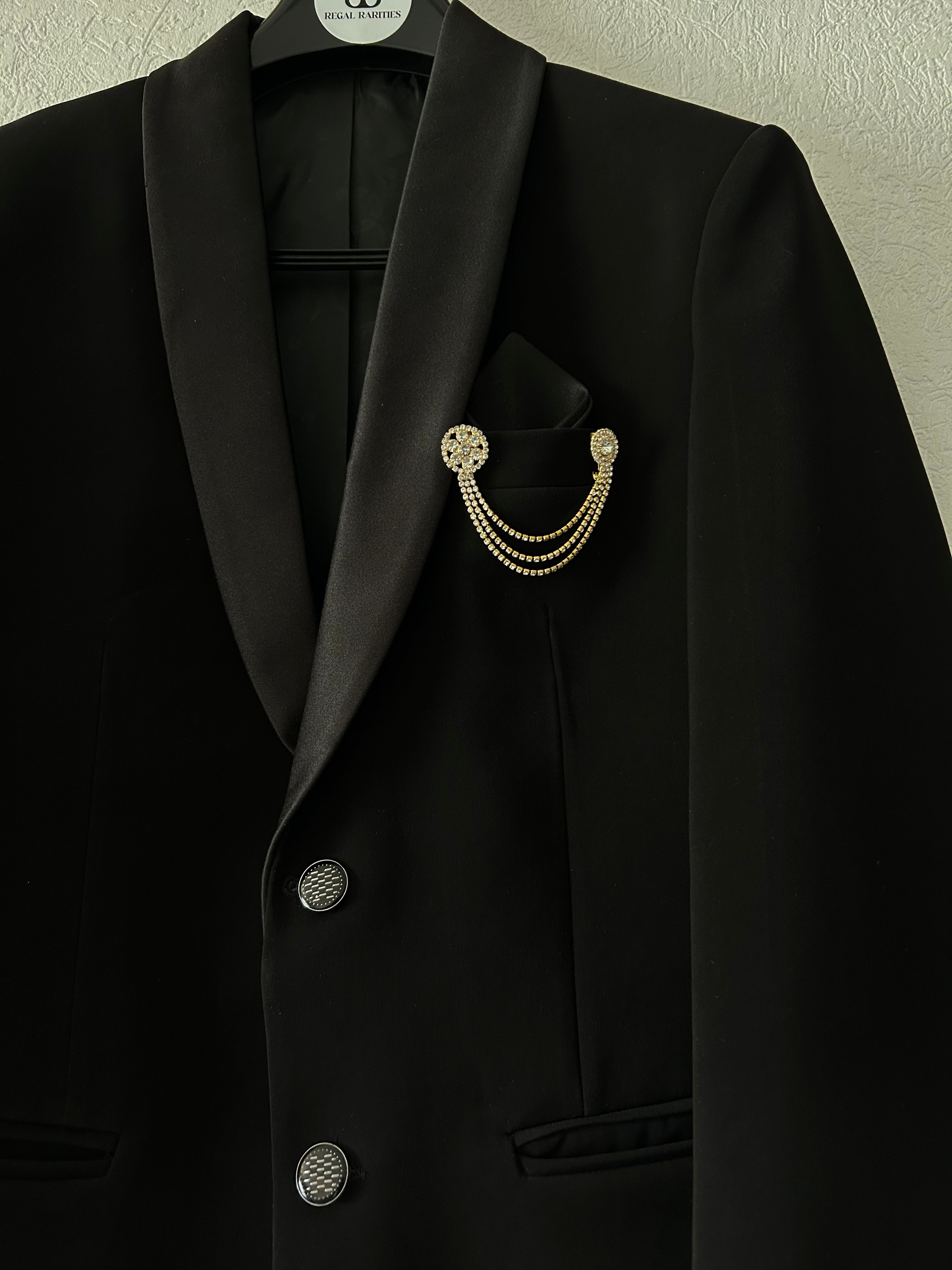 Elegant Premium A Black Blazer