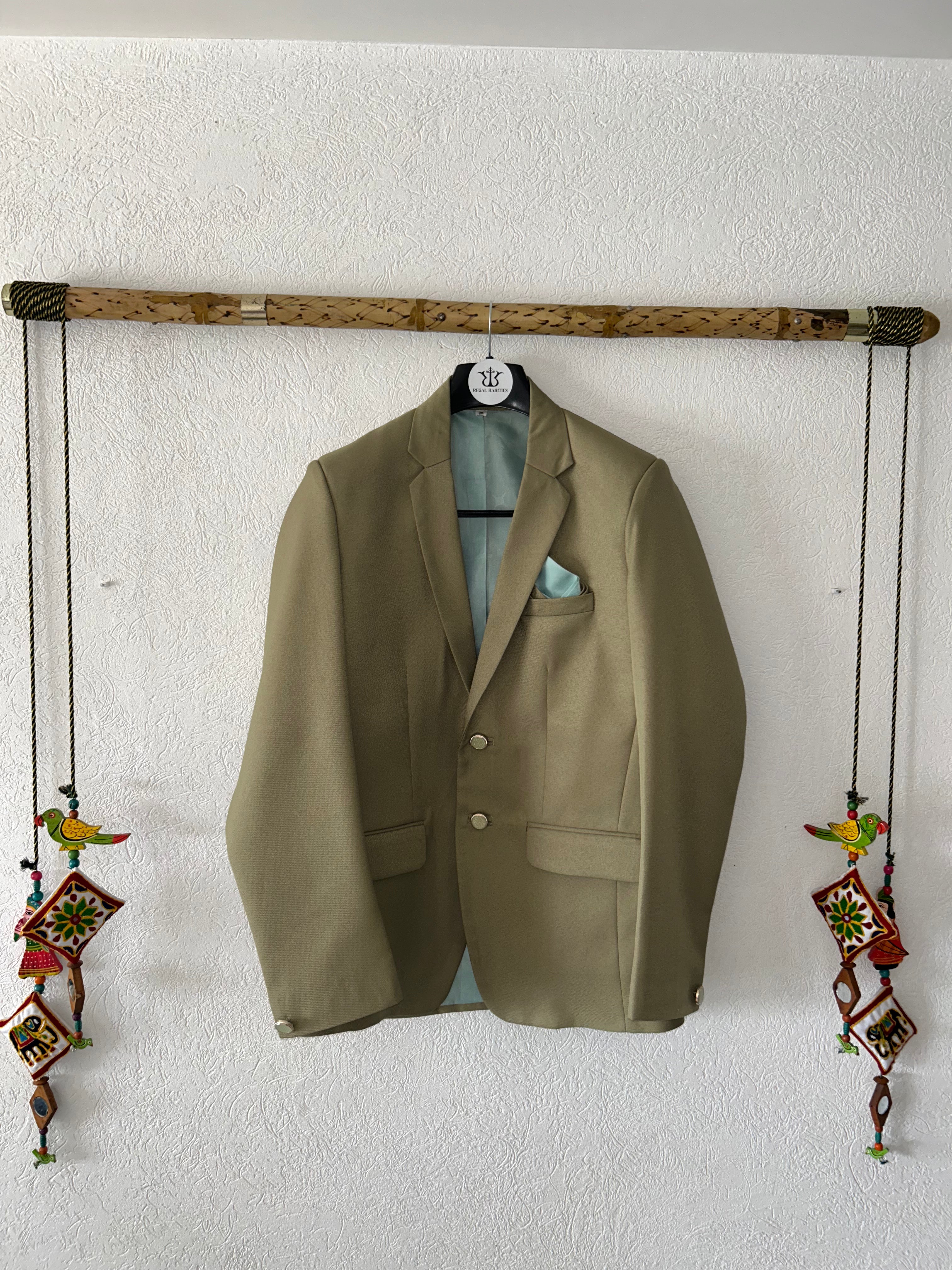 Elegant Olive Brown Blazer
