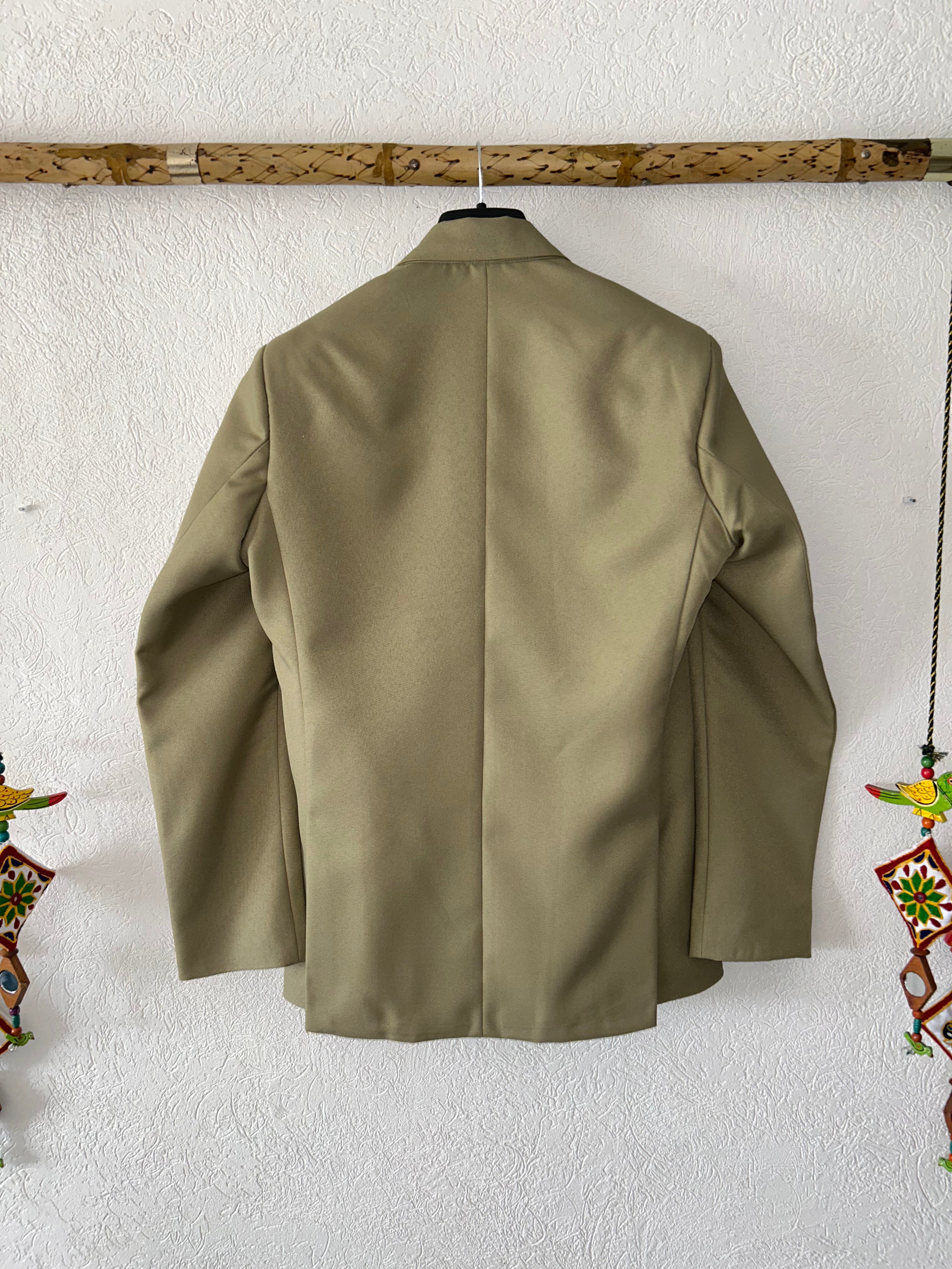 Elegant Olive Brown Blazer