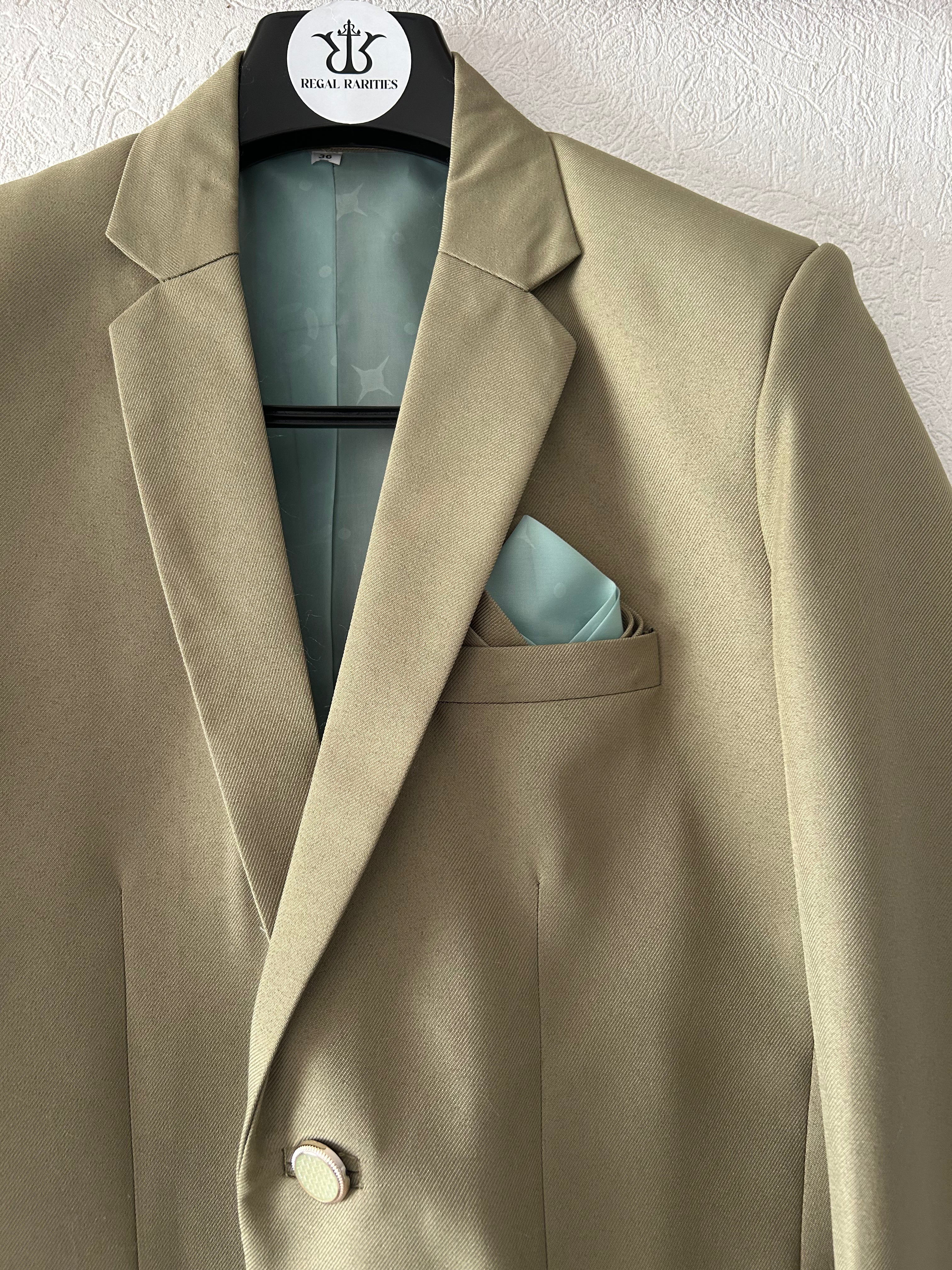 Elegant Olive Brown Blazer