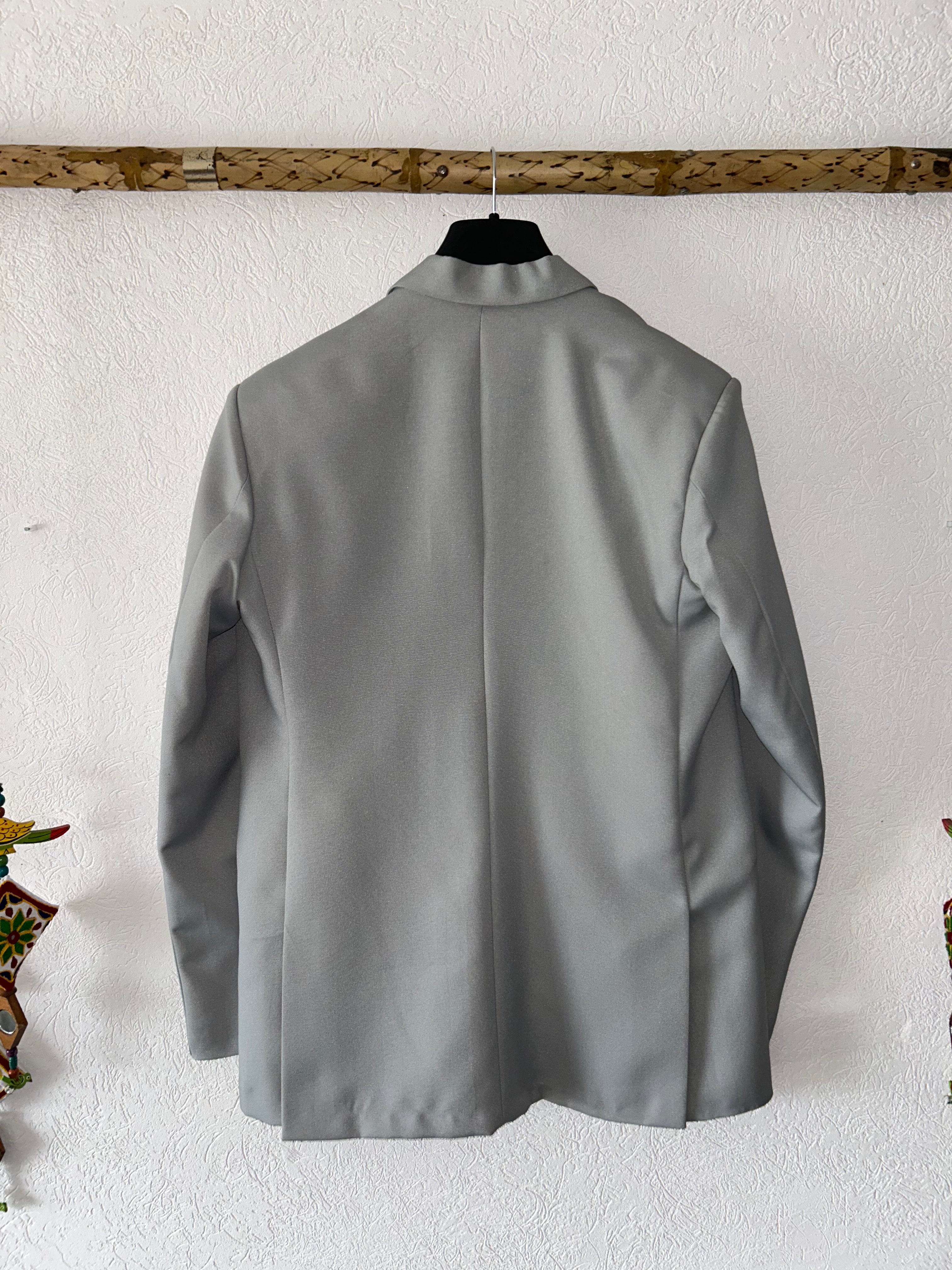 Elegant Stone Grey Blazer