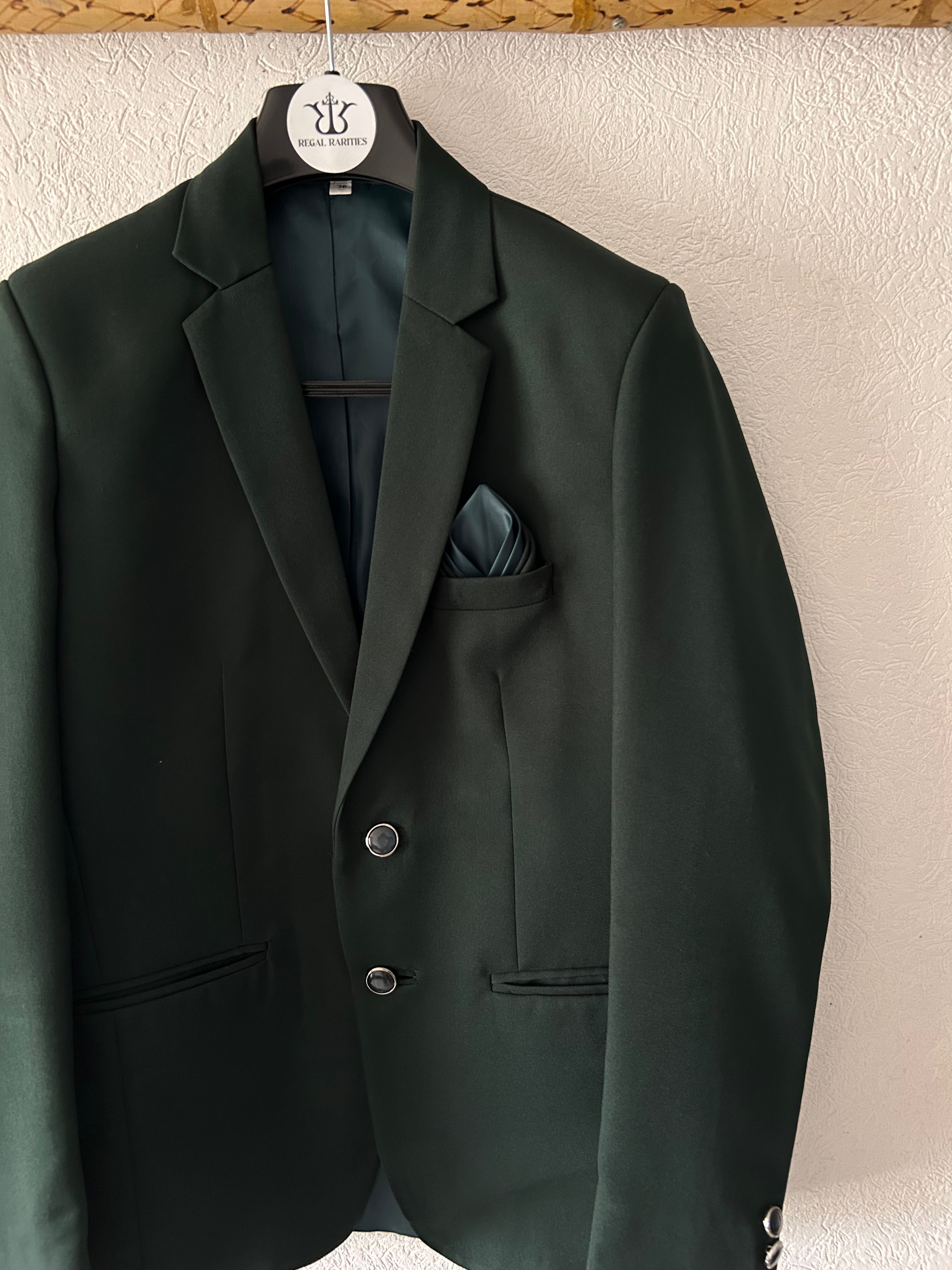 Elegant Dark Green Blazer