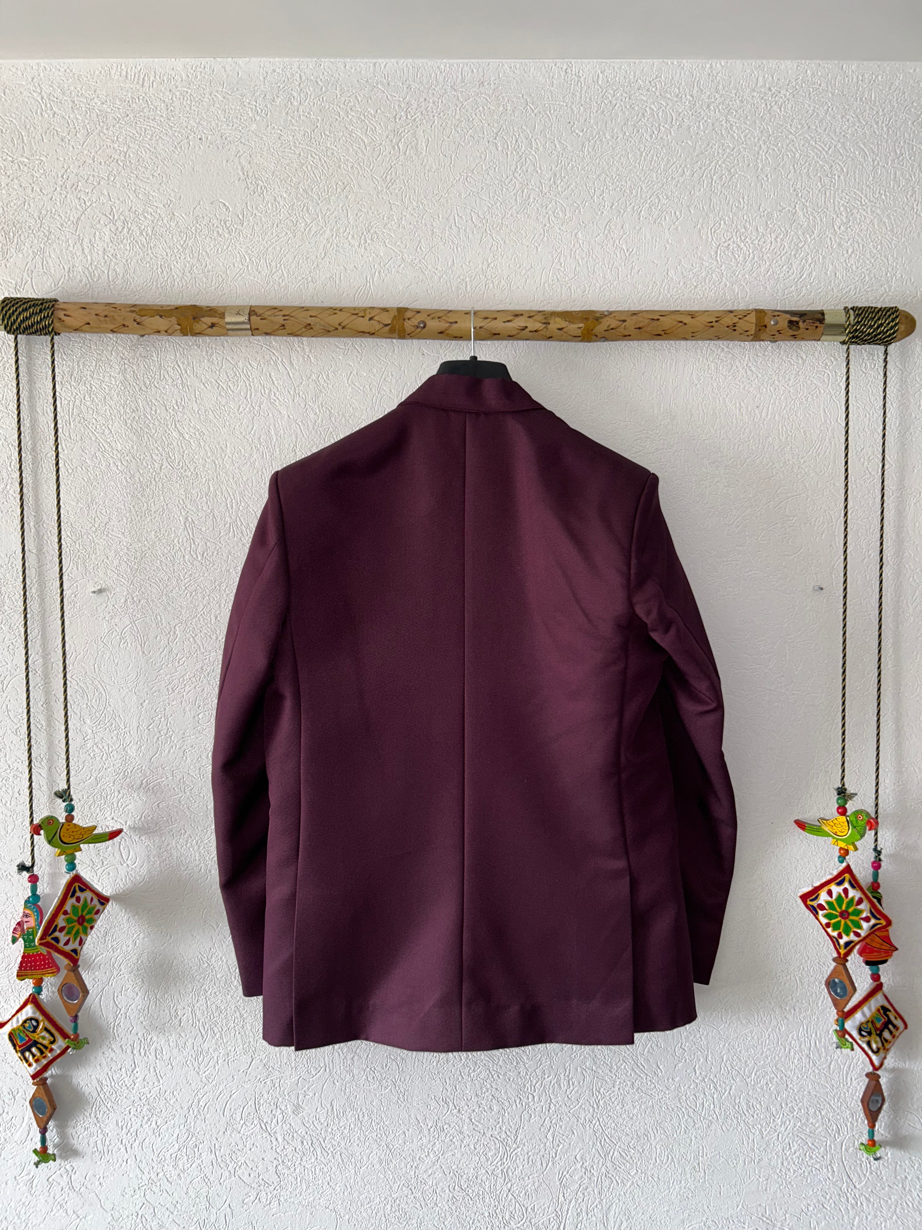 Elegant Dark Mahogany Blazer