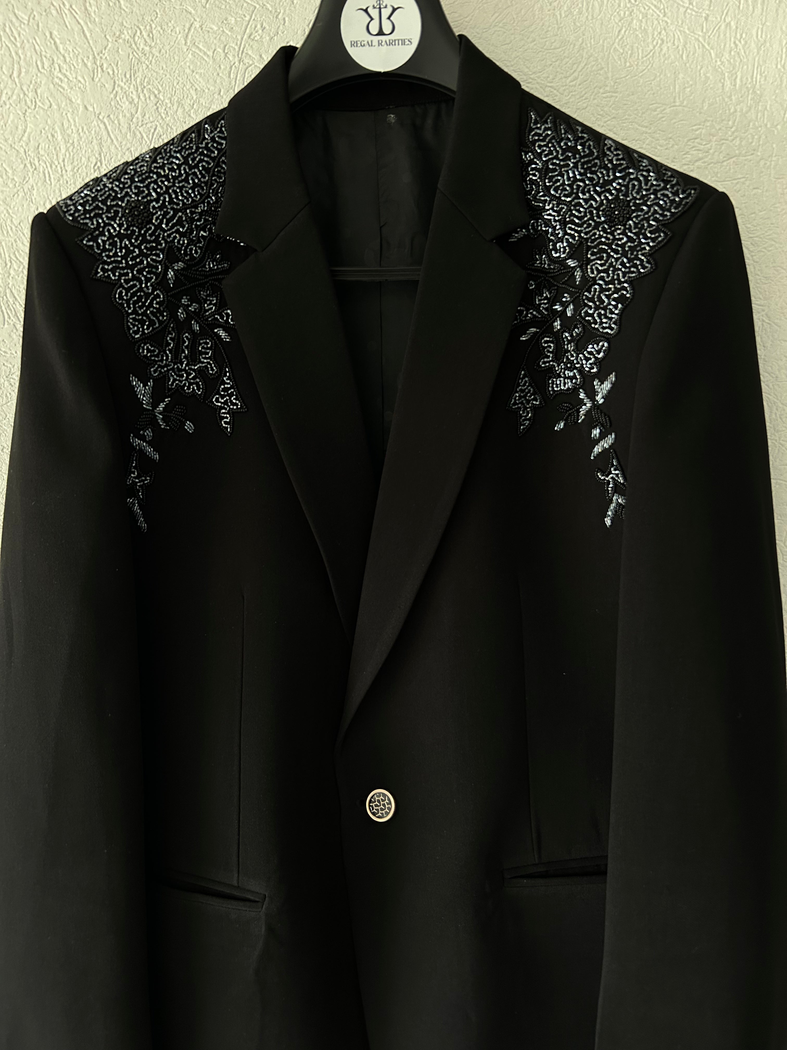 The Enchanted Bloom – Hand Embroidered A Blazer