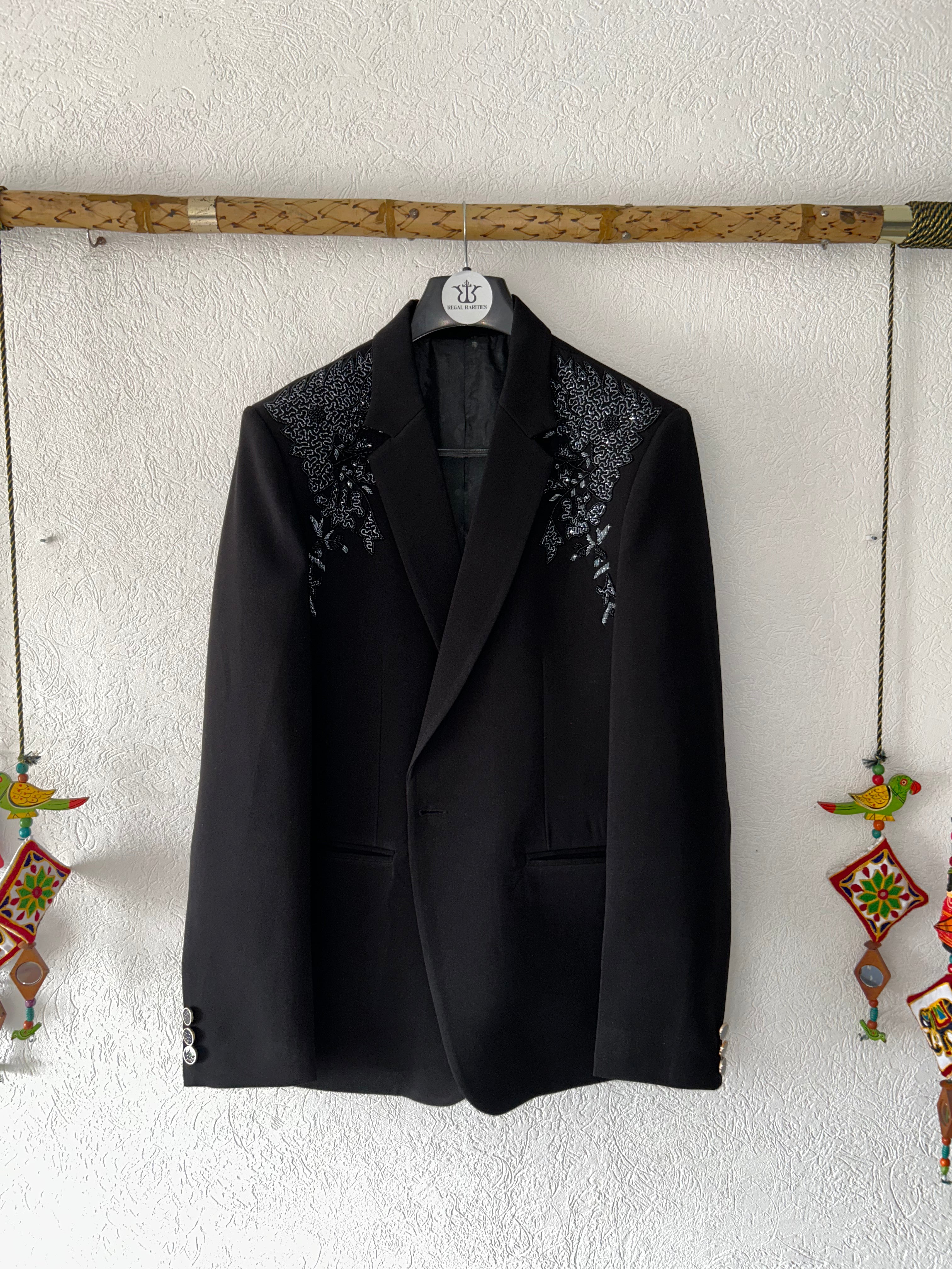 The Enchanted Bloom – Hand Embroidered A Blazer