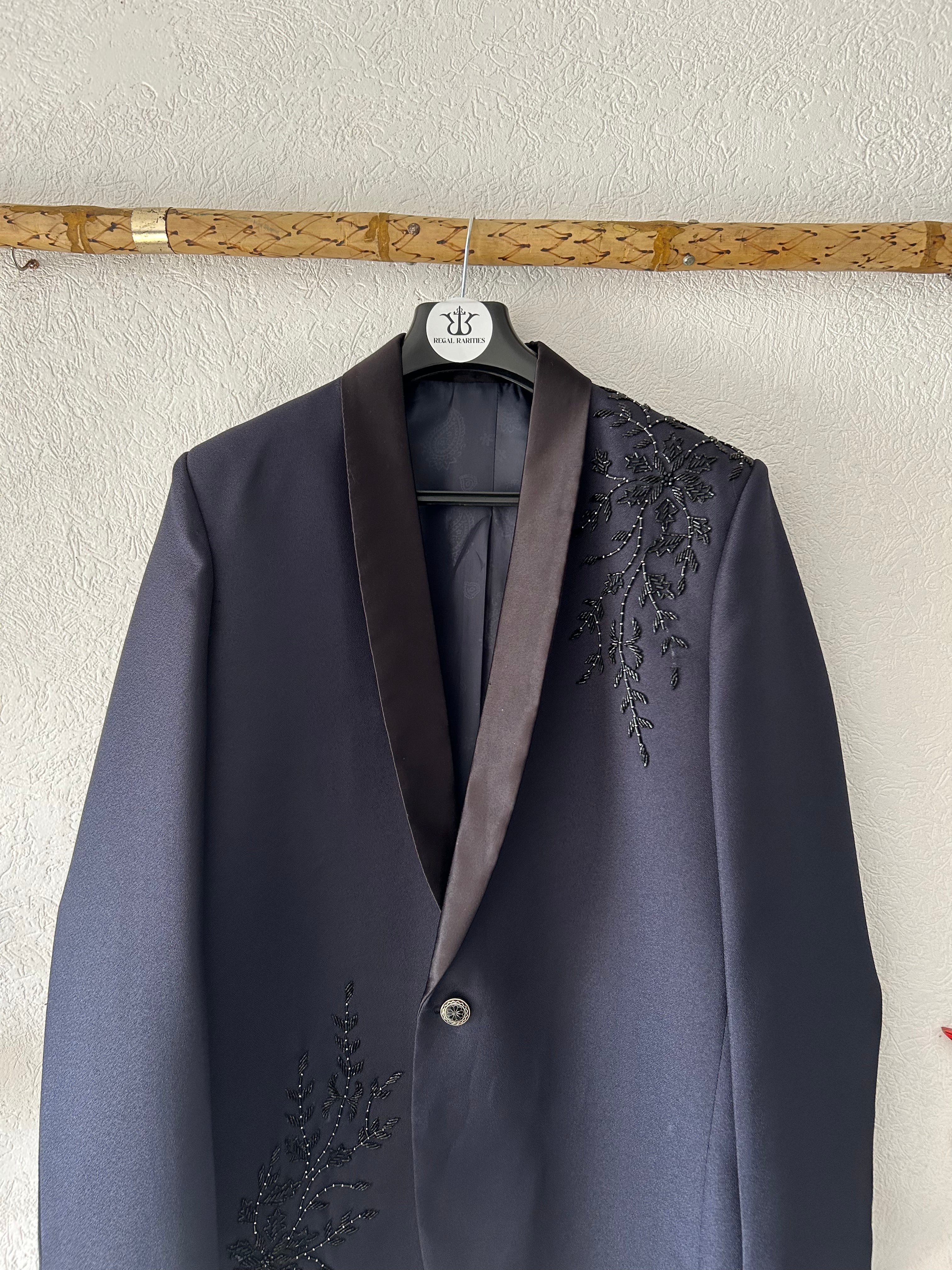 Floral Reverie – Hand Embroidered Blazer