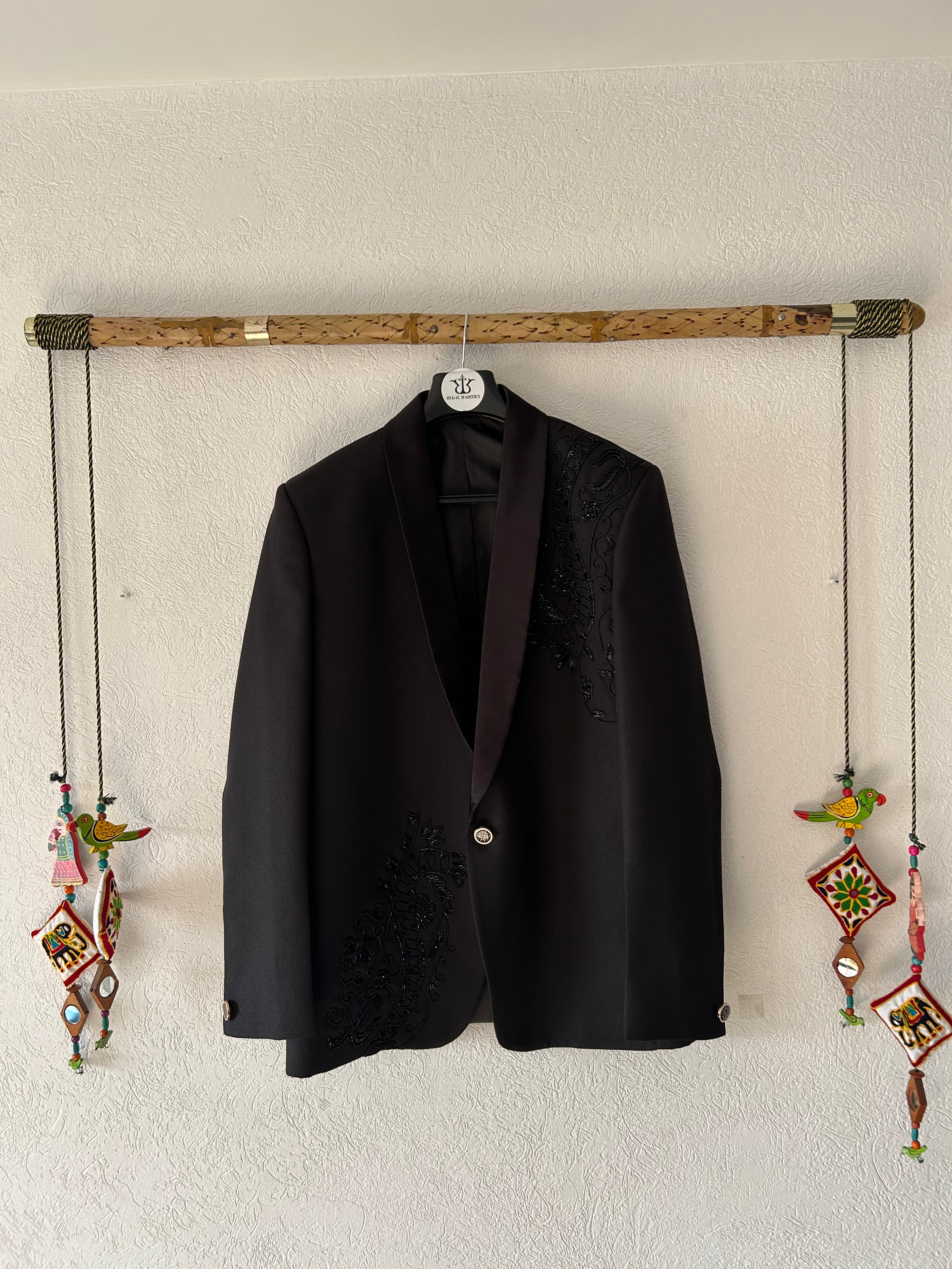 Le Bordeaux Royal – Hand Embroidered Heritage Blazer