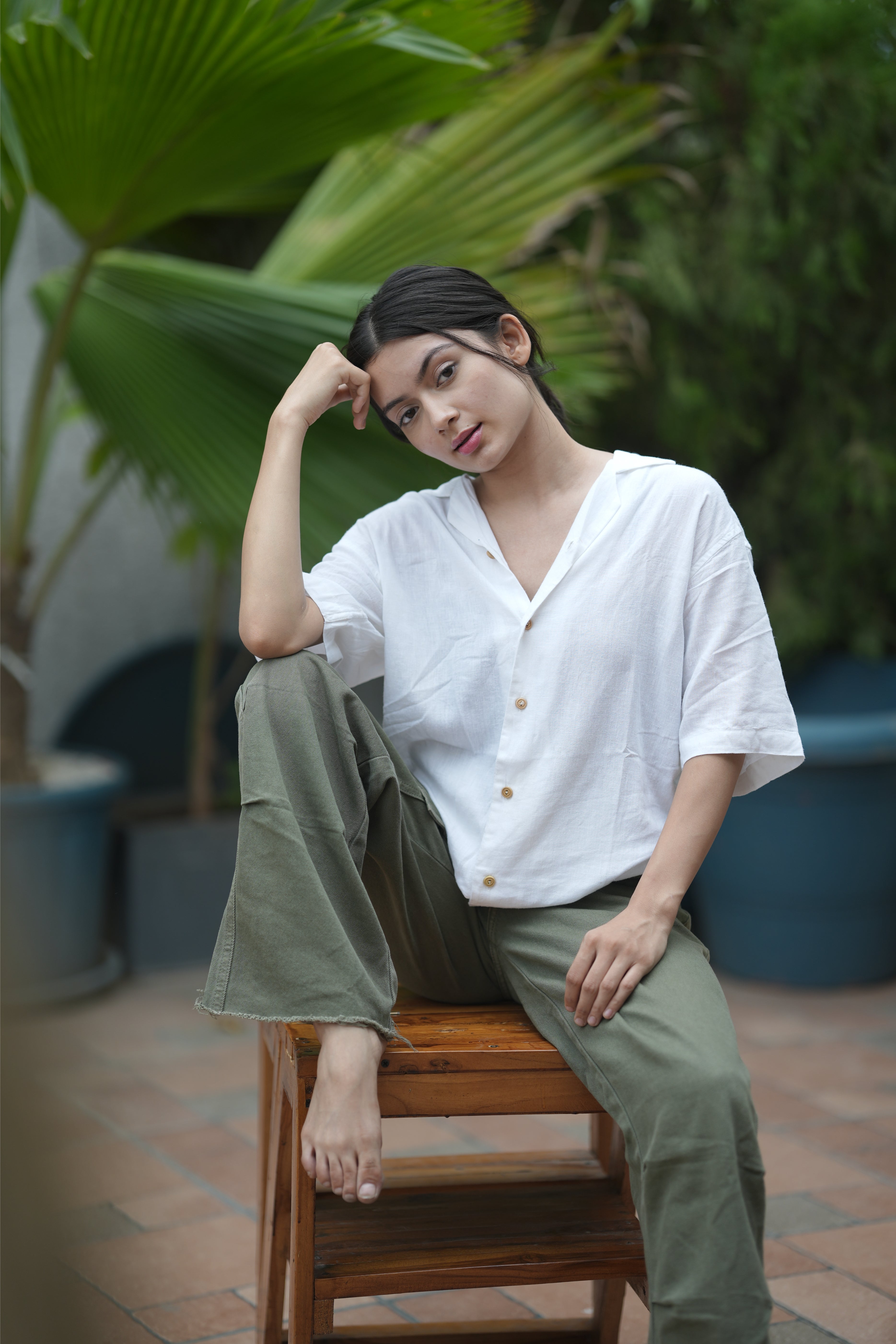white shirt