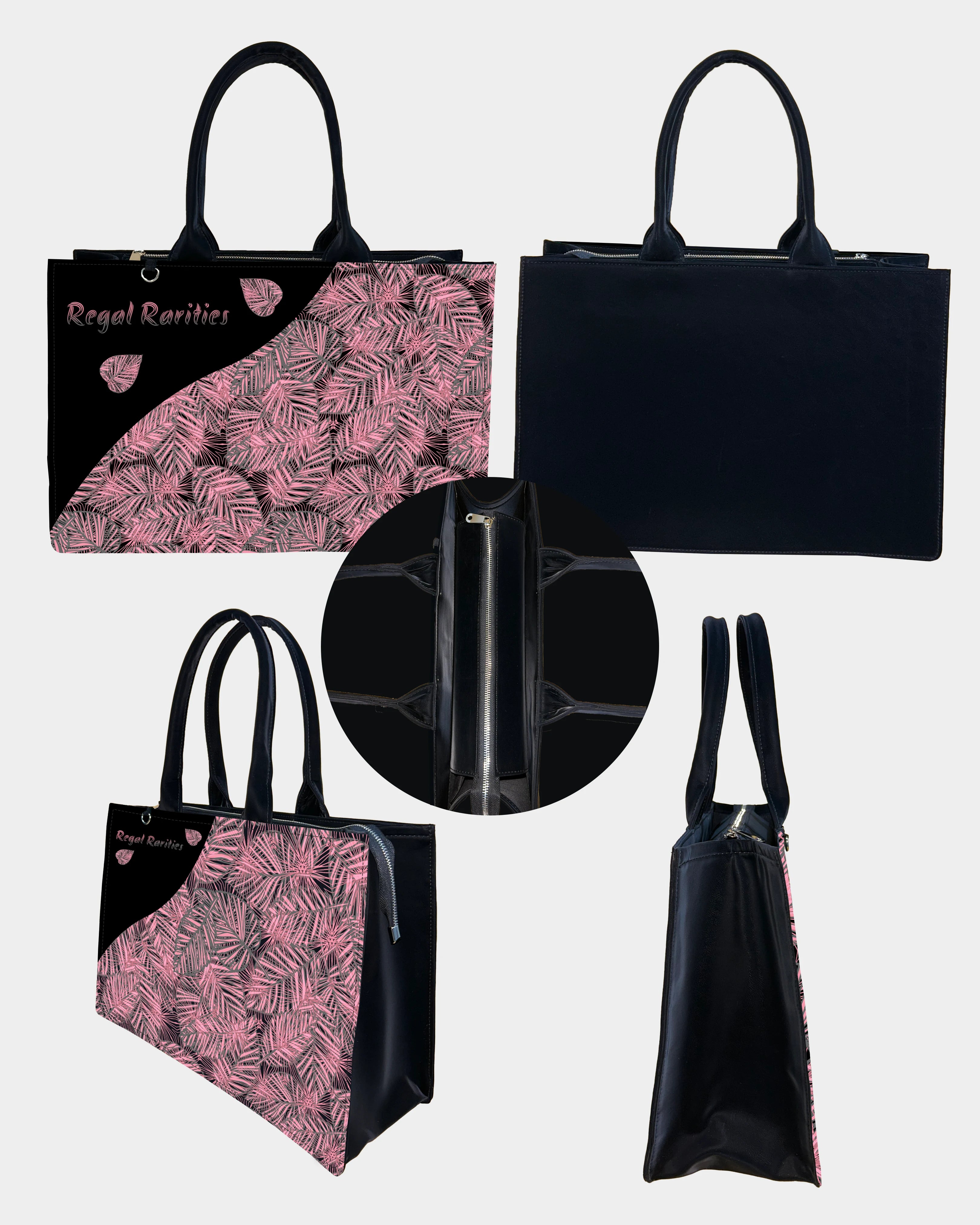 Boho Leaf Pattern Customized Tote Bag – Stylish & Everyday Use