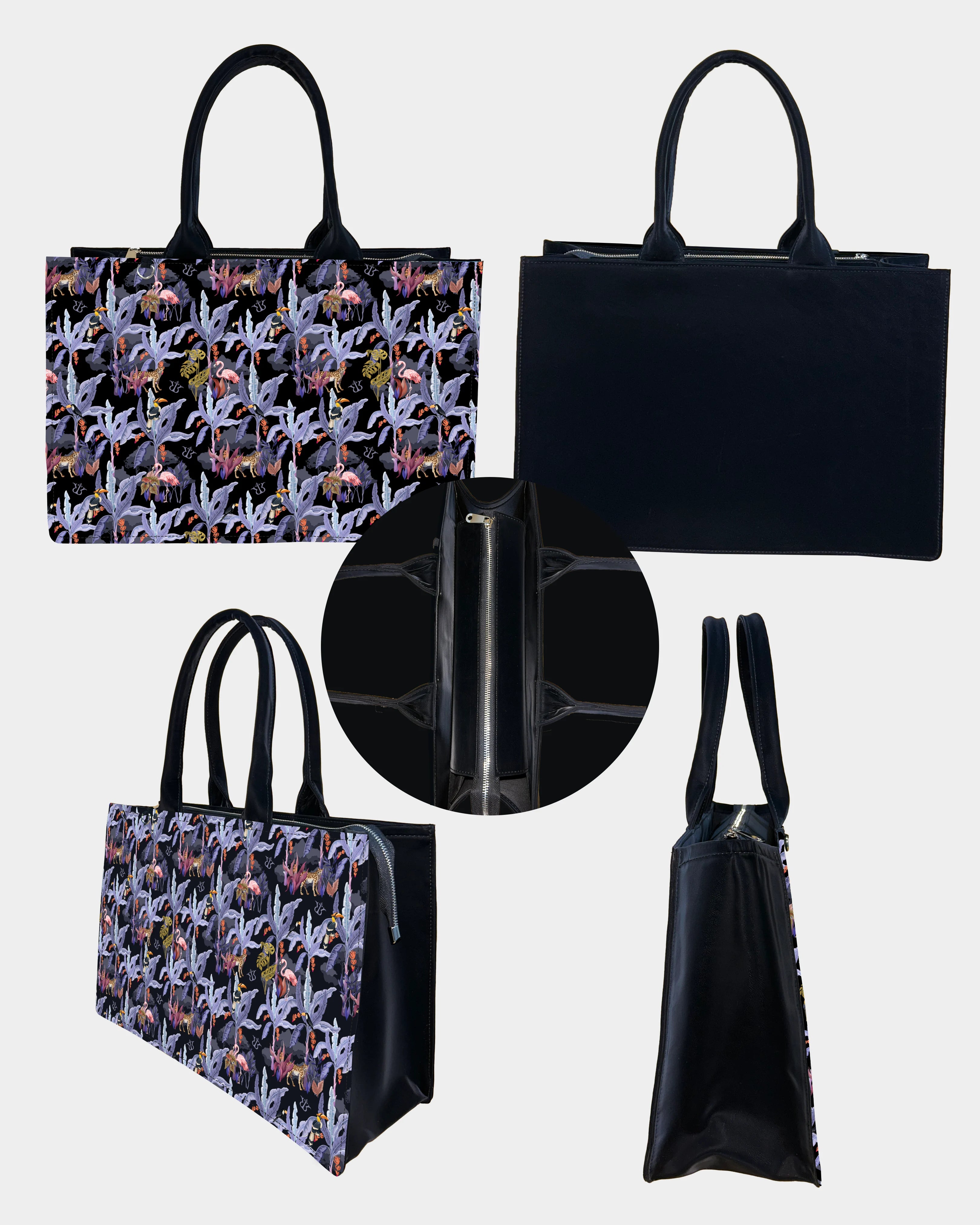 Lavender Safari Designer Tote Bag – Creative Gift Idea