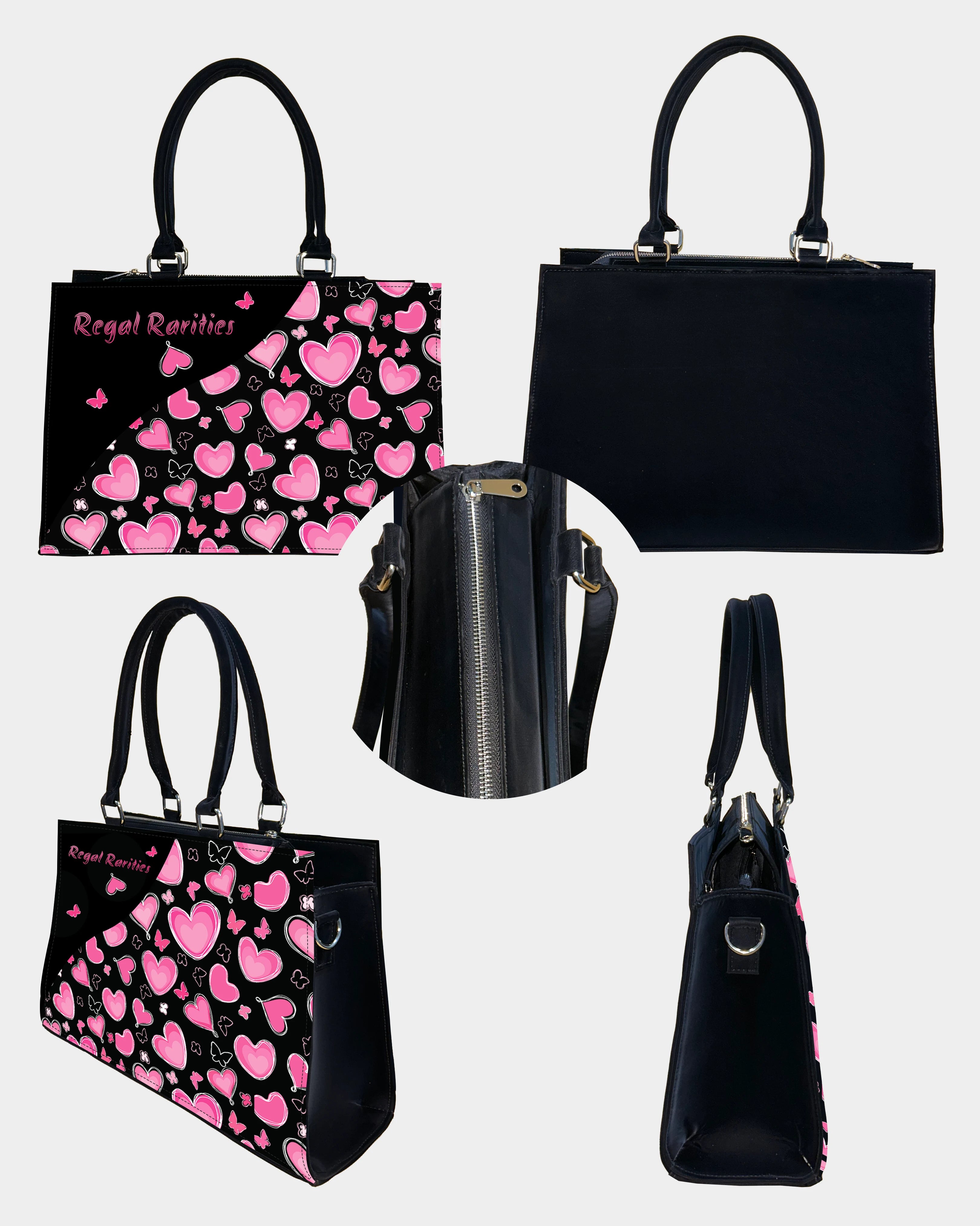 Pink Heart Customized Crossbody Sling Bag – Trendy Gift Idea & Valentine Design