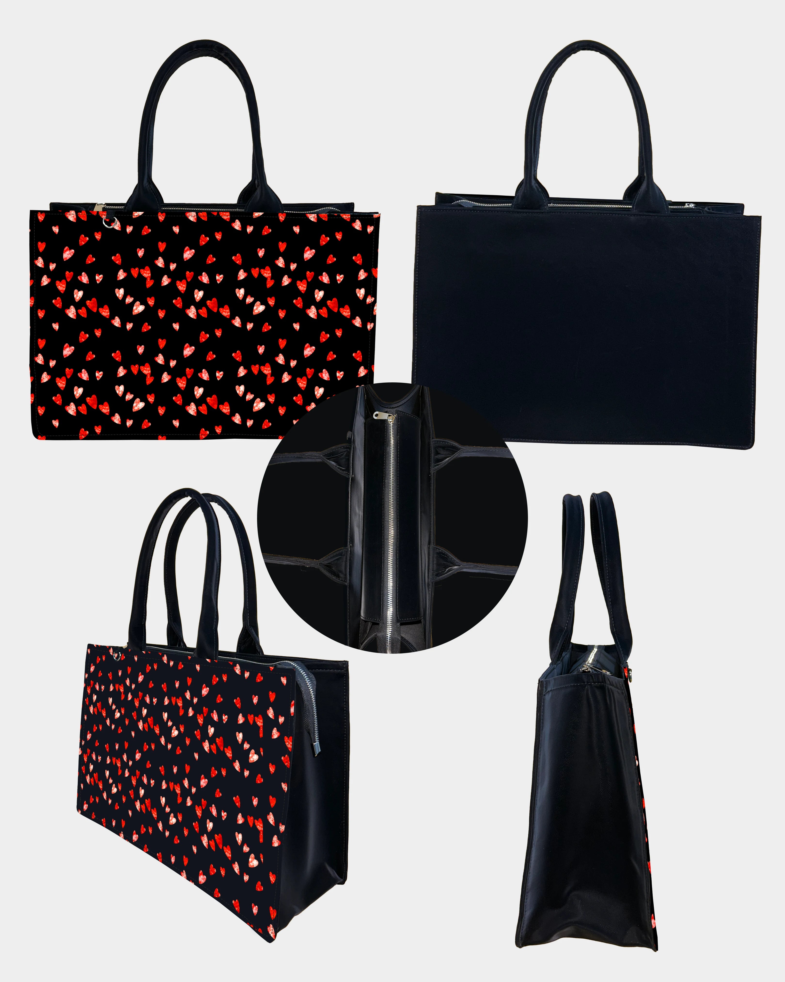 Romantic Heart Designer Tote Bag – Perfect Gift for Her