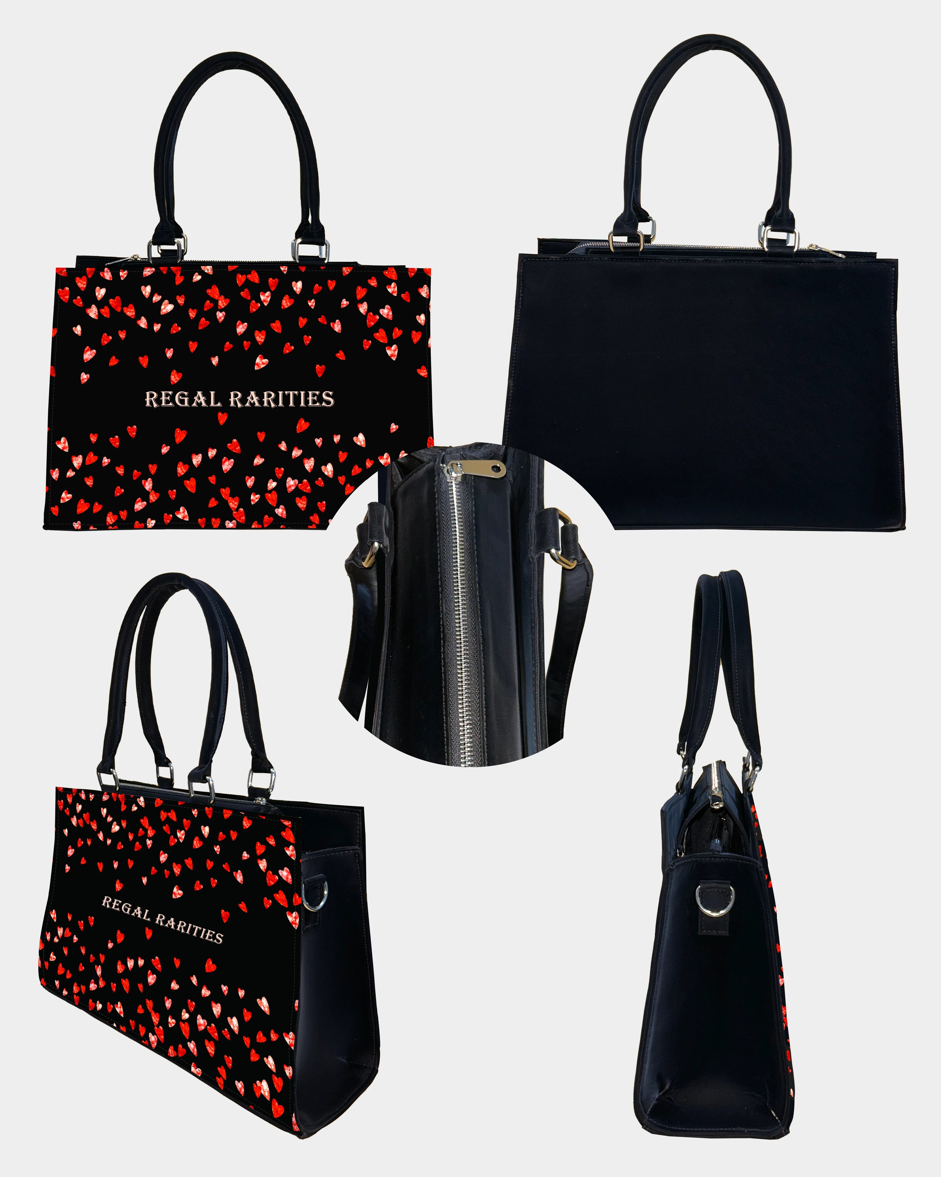 Romantic Heart Print Customized Crossbody Sling Bag – Perfect Gift for Her