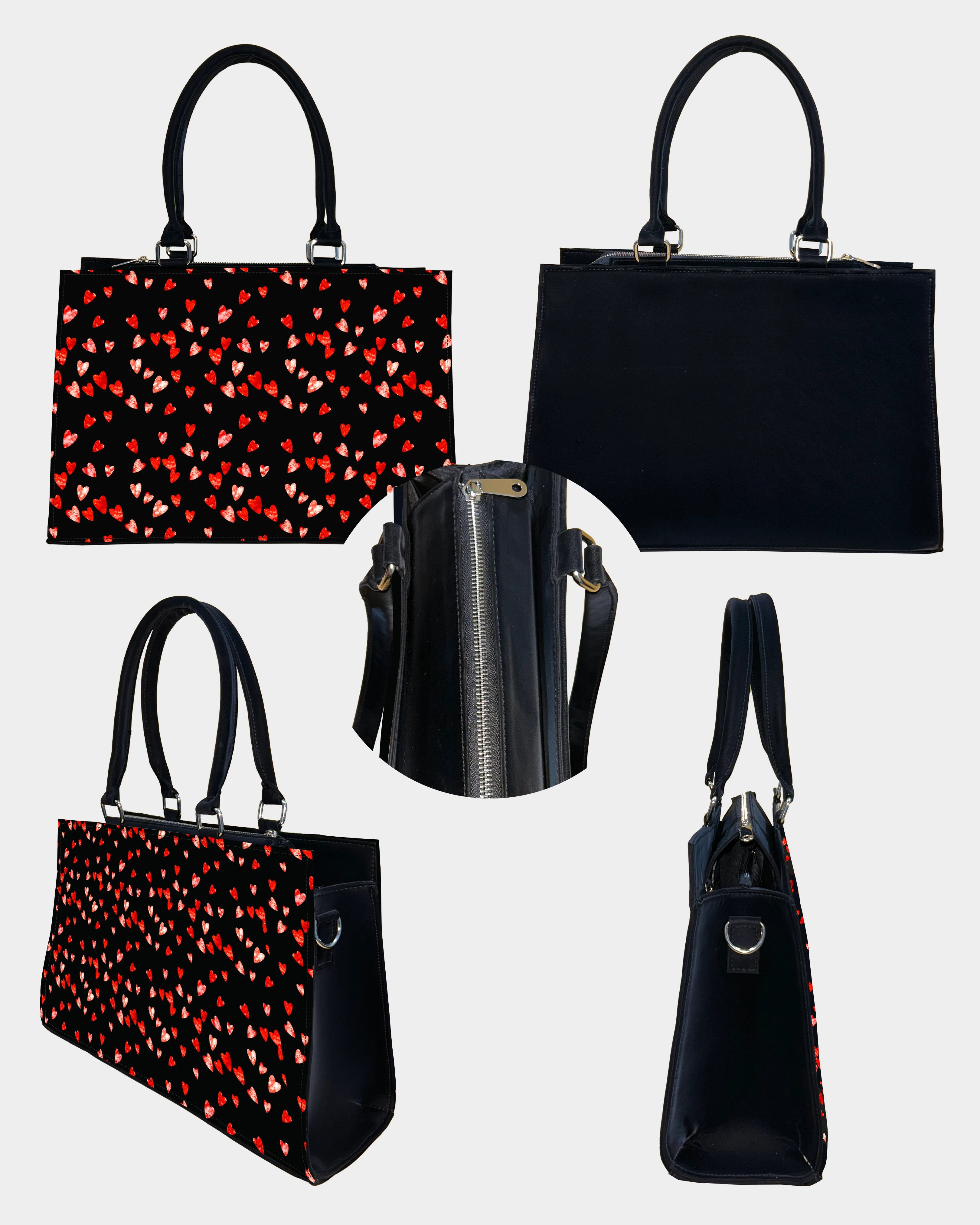 Romantic Heart Print Designer Crossbody Sling Bag – Perfect Gift for Her