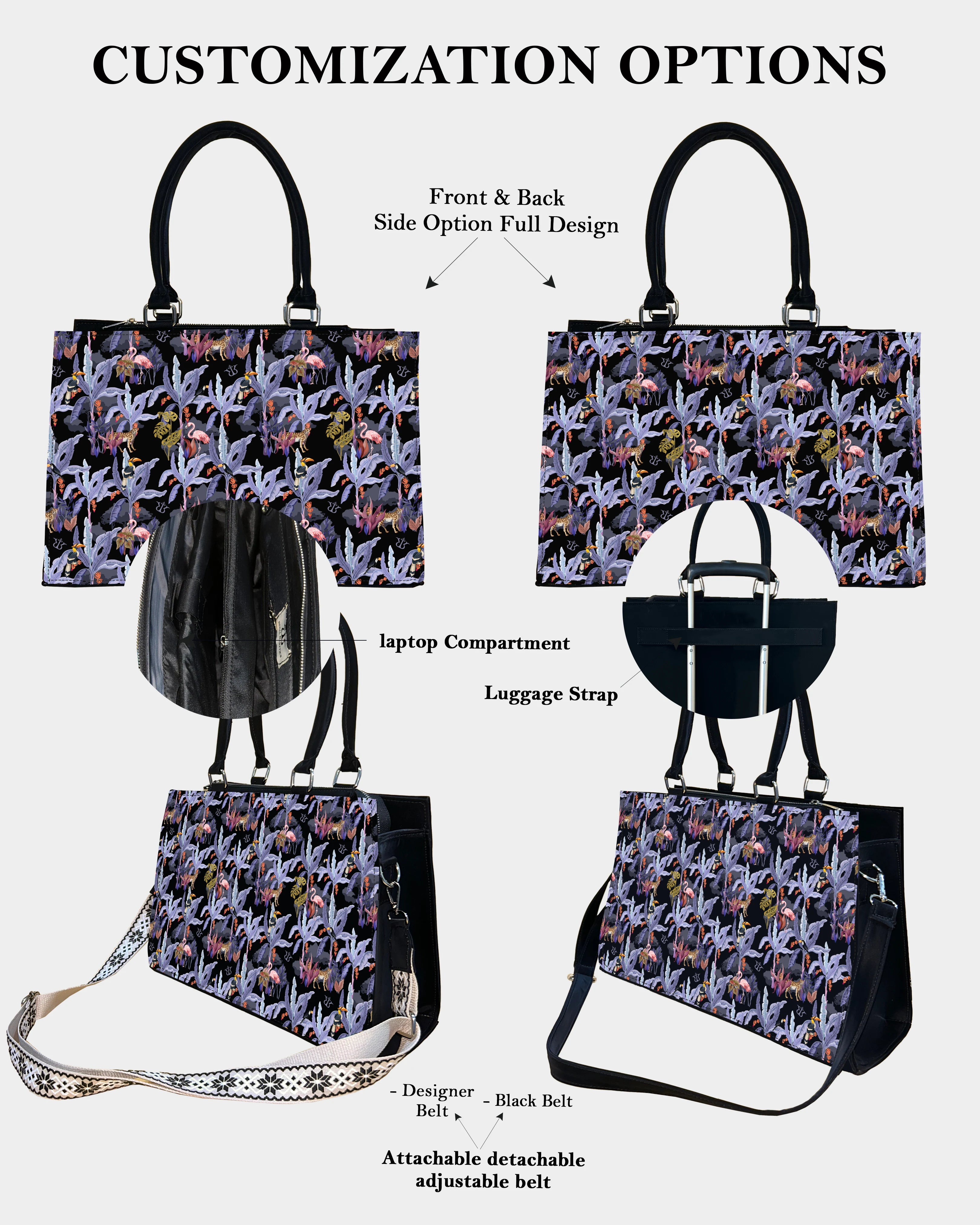 Lavender Safari Designer Crossbody Sling Bag – Creative Gift Idea