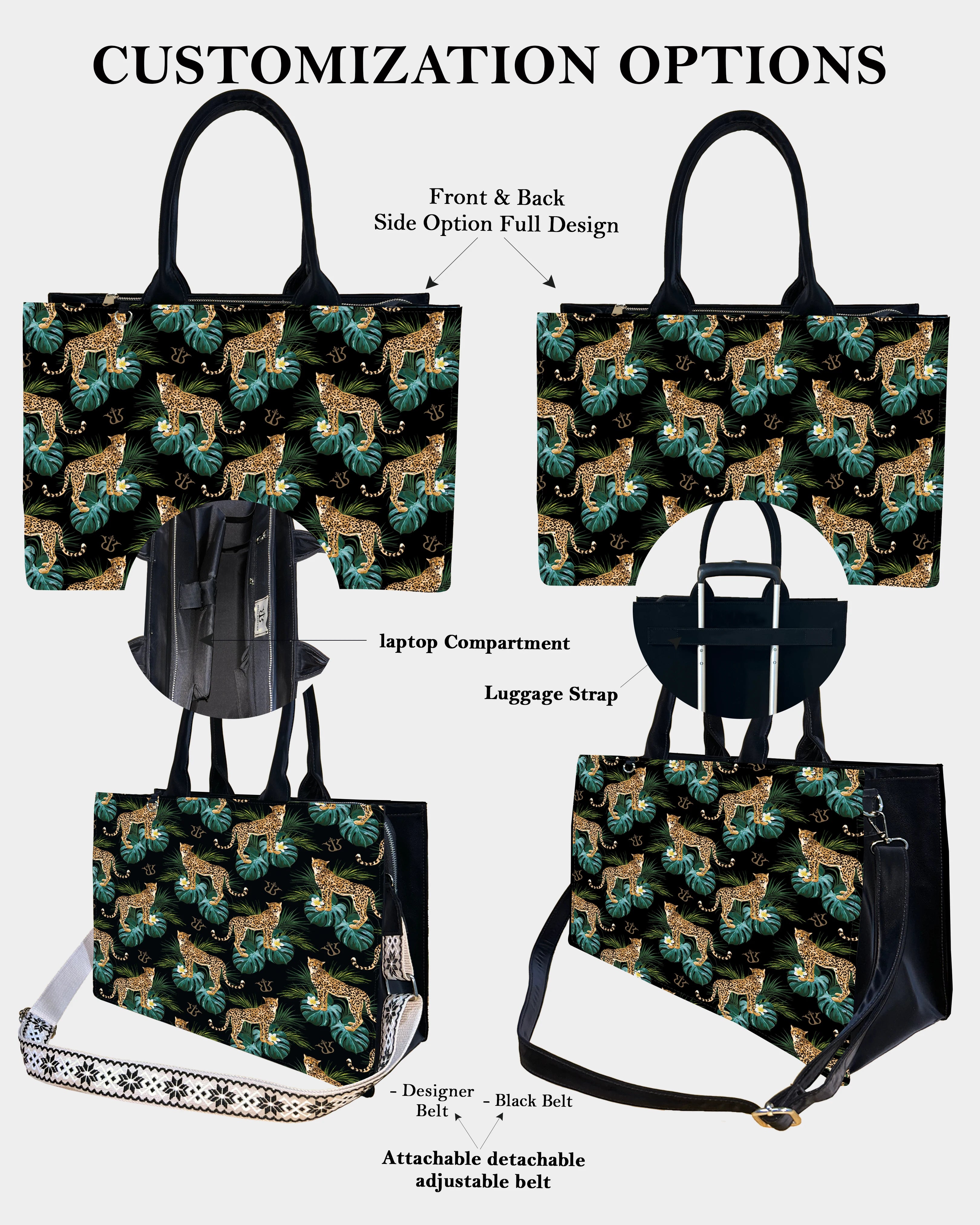 Leopard Designer Tote Bag – Trendy & Stylish