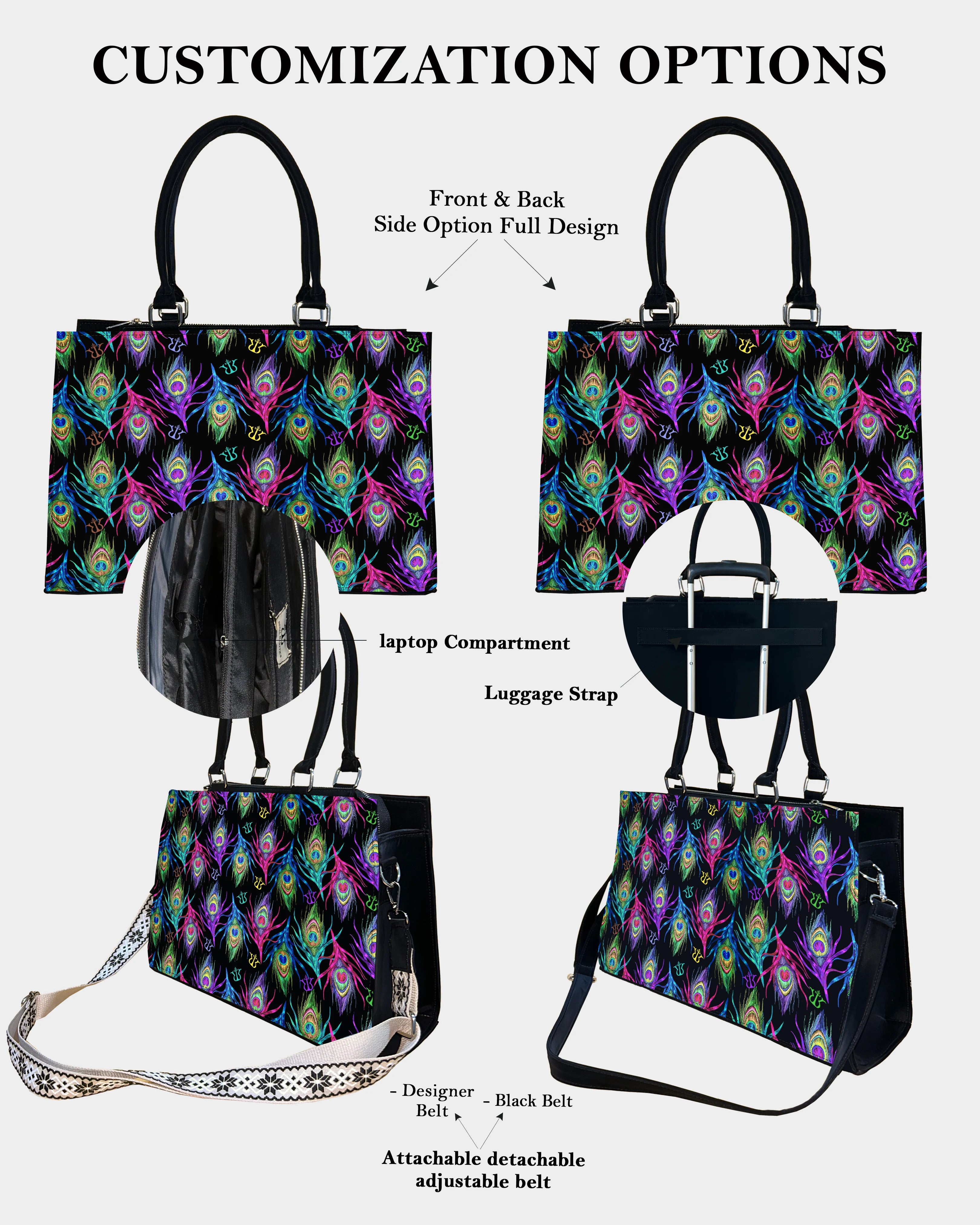 Ethnic Peacock Feather Designer Crossbody Sling Bag – Elegant Festival Look