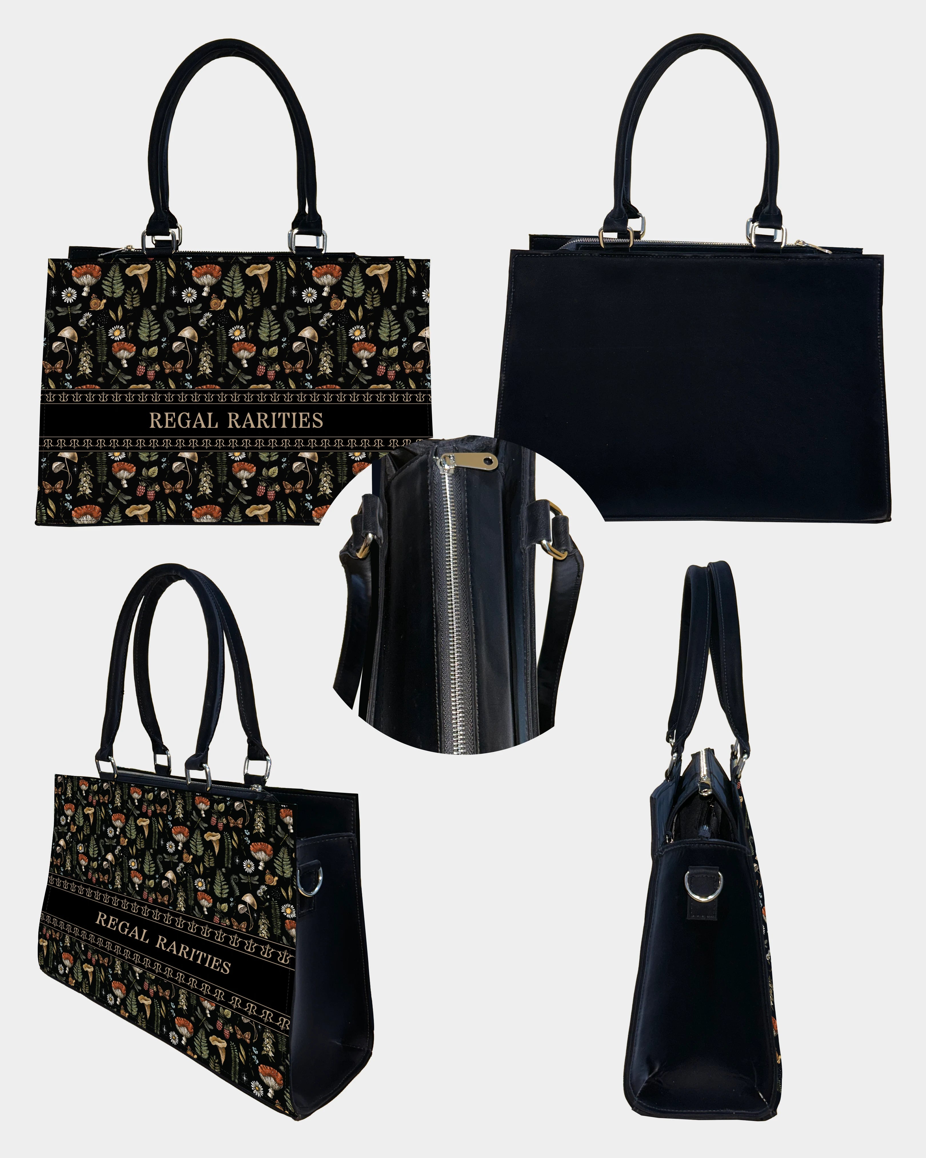 Mushroom Garden Customized Crossbody Sling Bag Bag – Vintage & Nature-Inspired