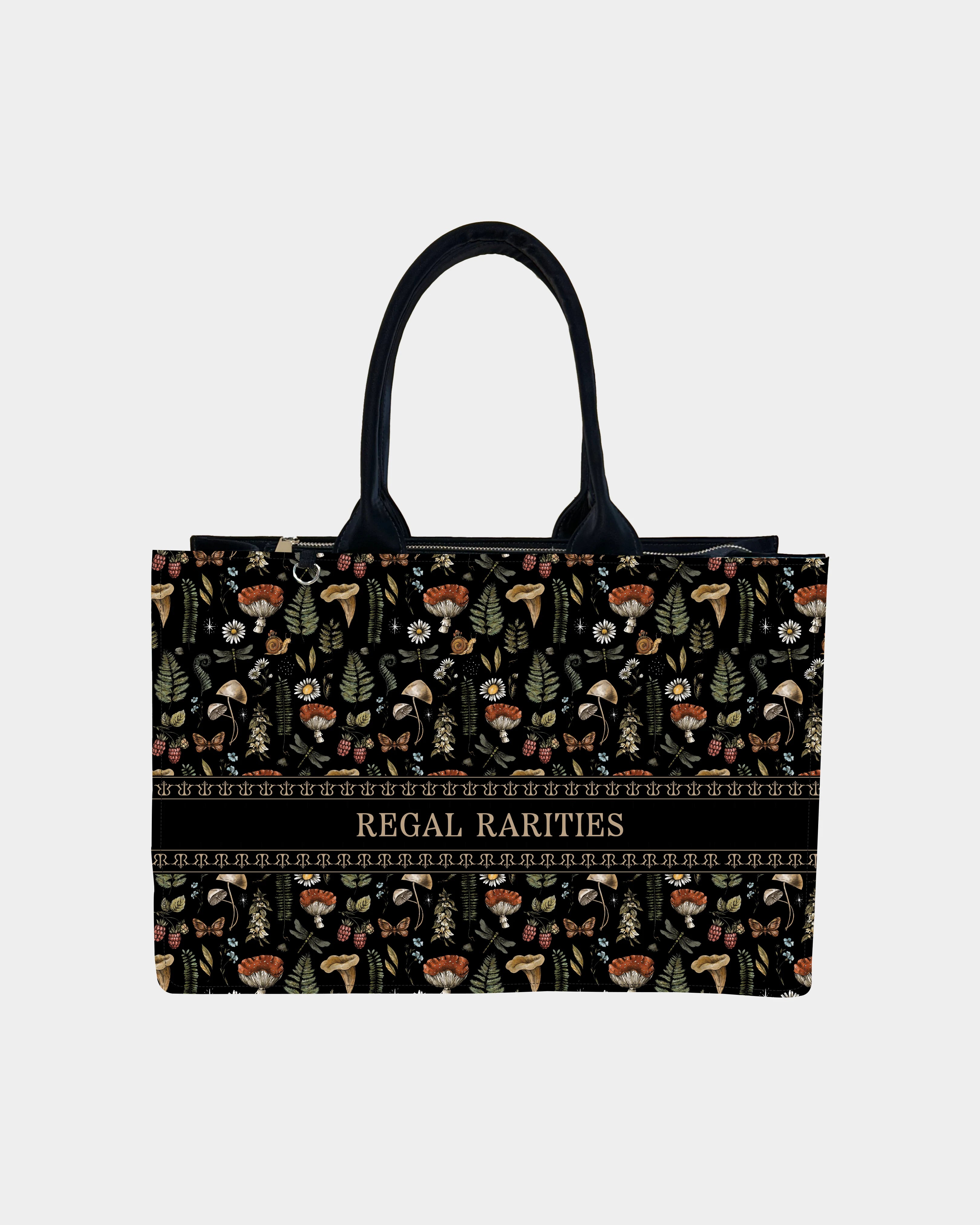 Mushroom Garden Customized Tote Bag – Vintage & Nature-Inspired