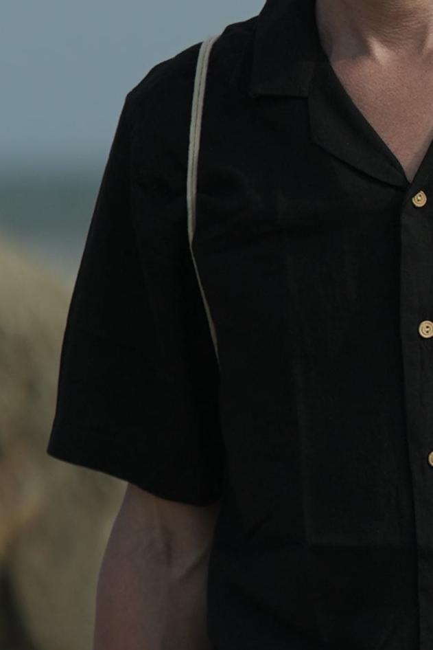 black linen shirt for men's Regal Rarities