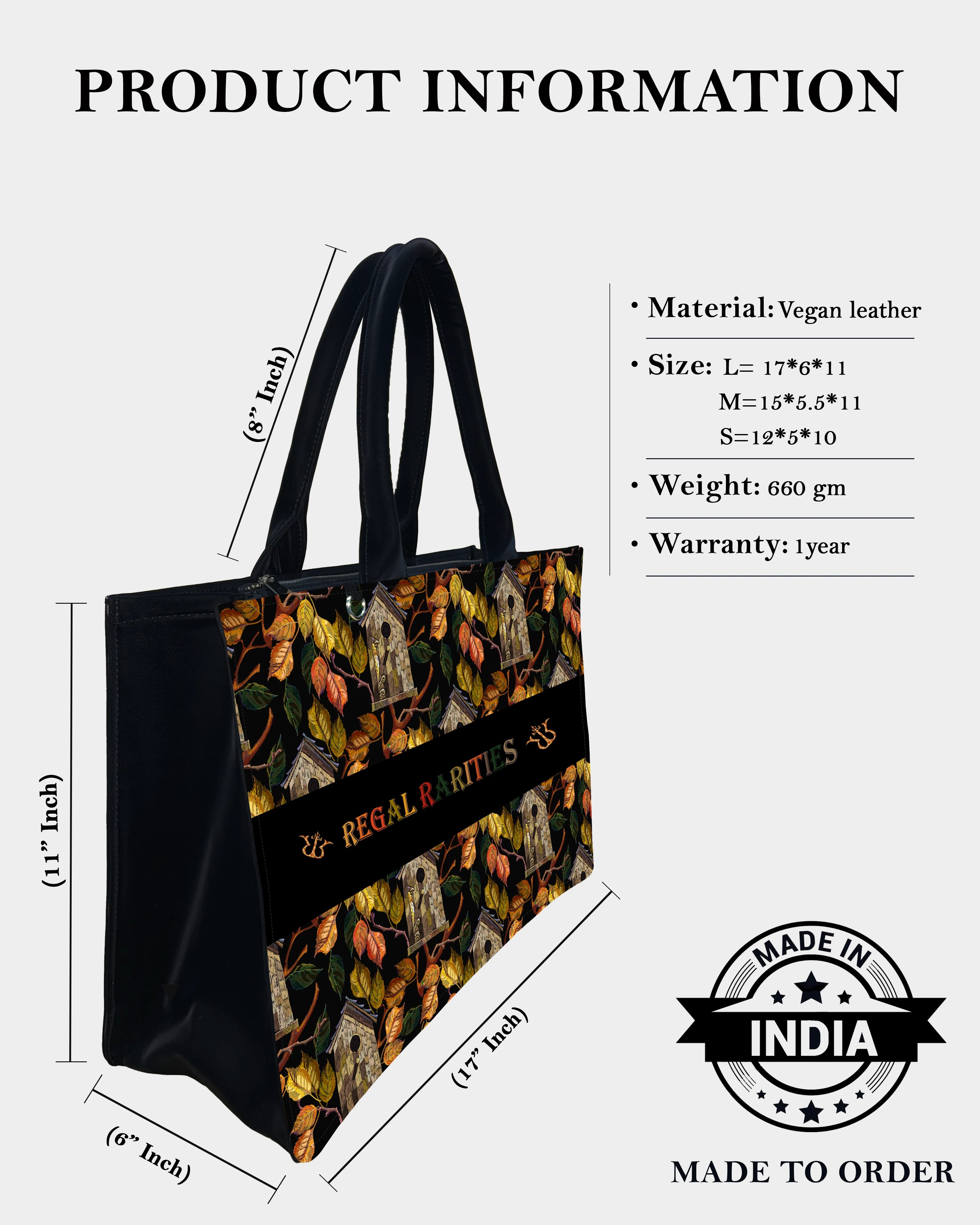 Rustic Birdhouse Customized Tote Bag – Autumn Forest Vibes