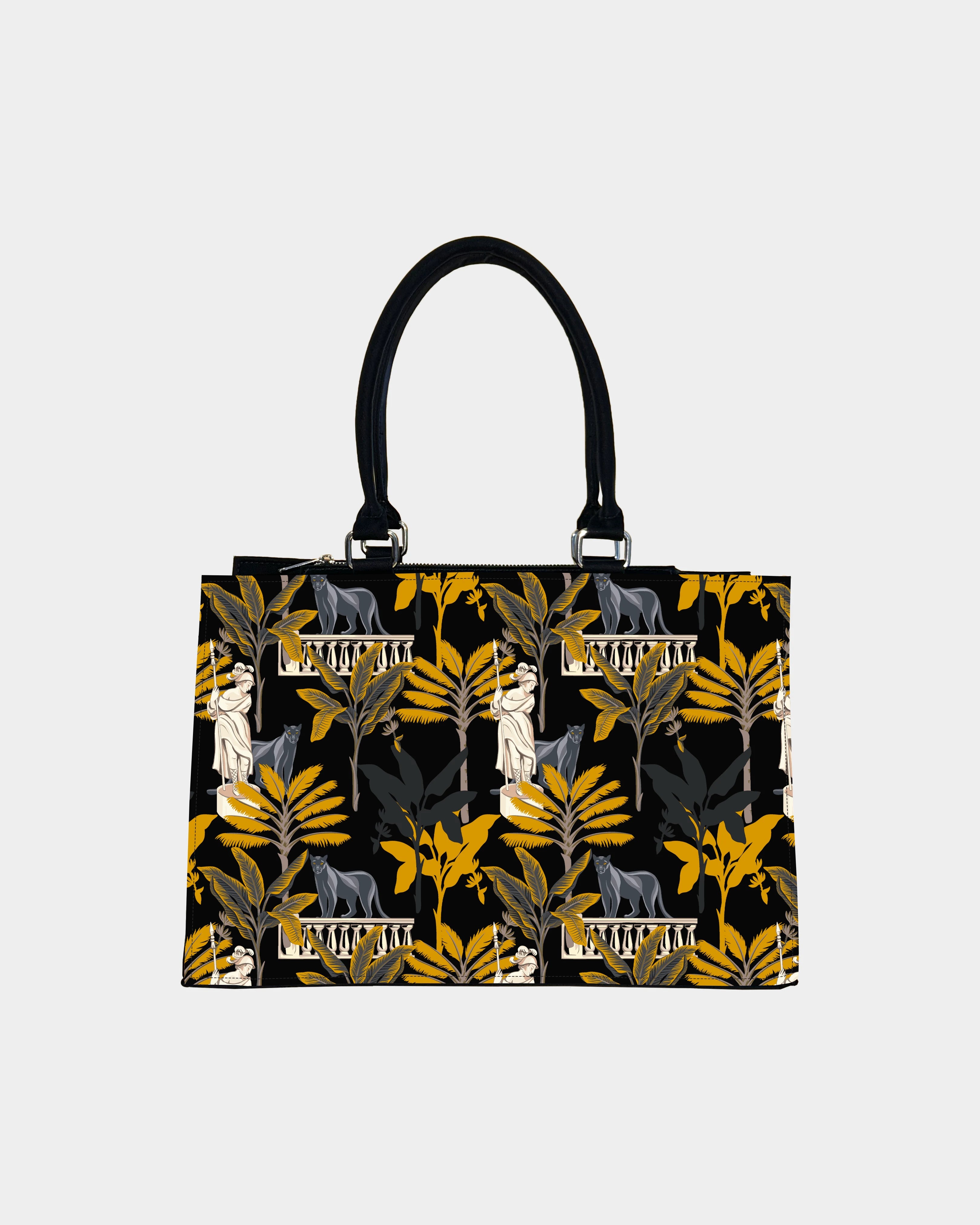 Black Panther & Palm Tree Designer Crossbody Sling Bag-Sweet & Colorful Design