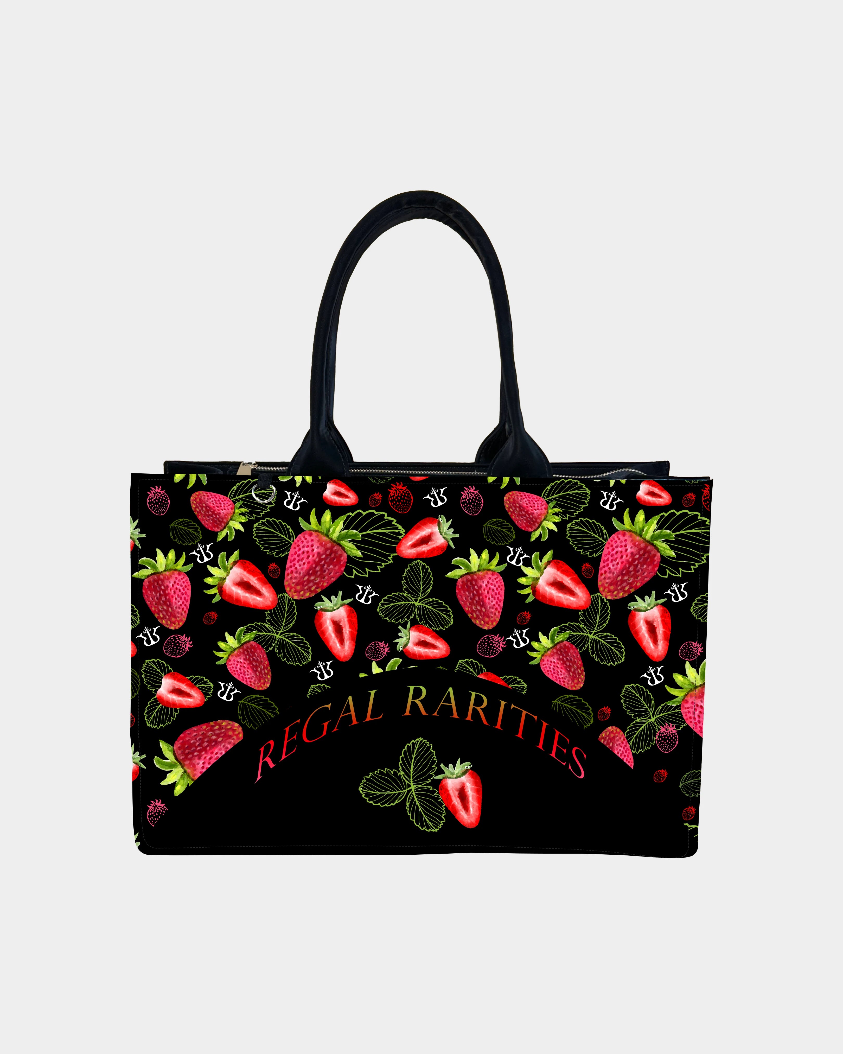 Cottagecore Berry Bloom Customized Tote Bag – Floral Fantasy in Pink