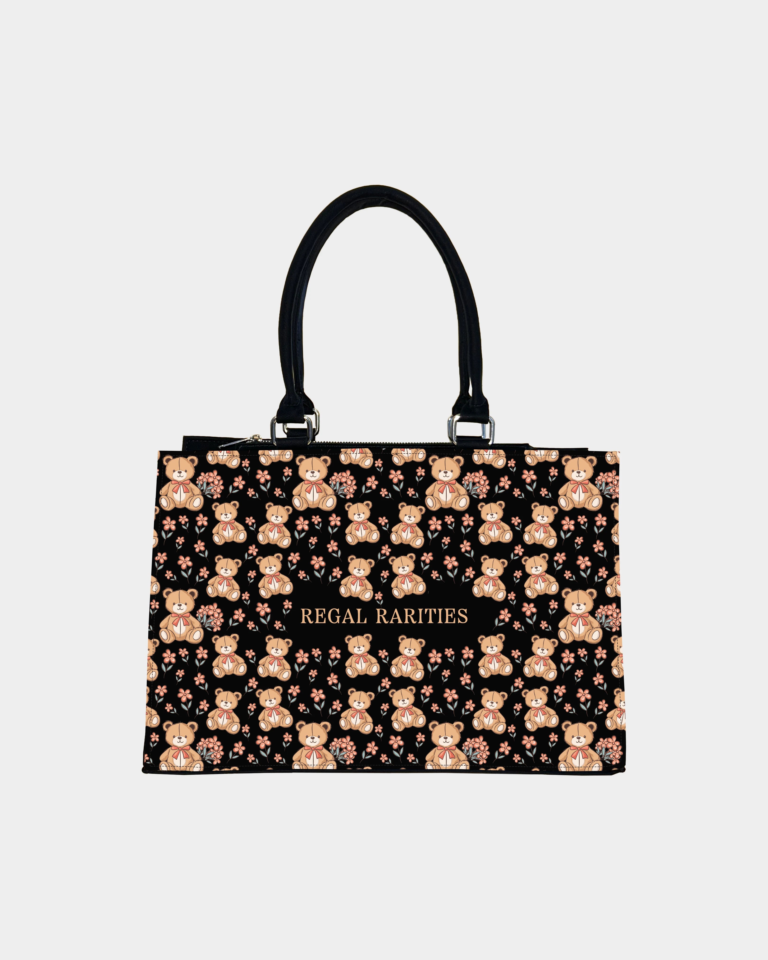 Cute Teddy Bear Customized Crossbody Sling Bag – Floral & Girly Aesthetic