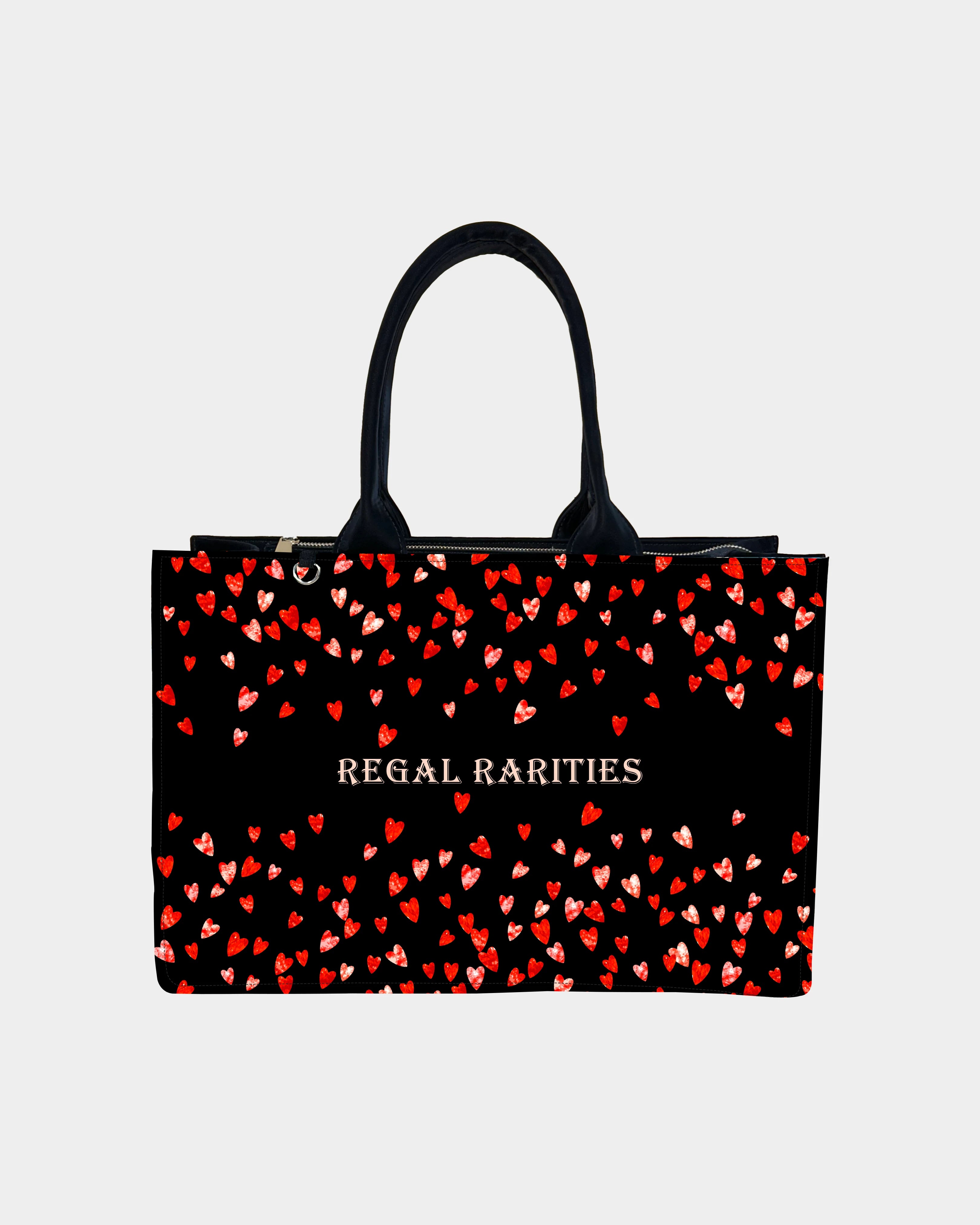 Romantic Heart Customized Tote Bag – Perfect Gift for Her
