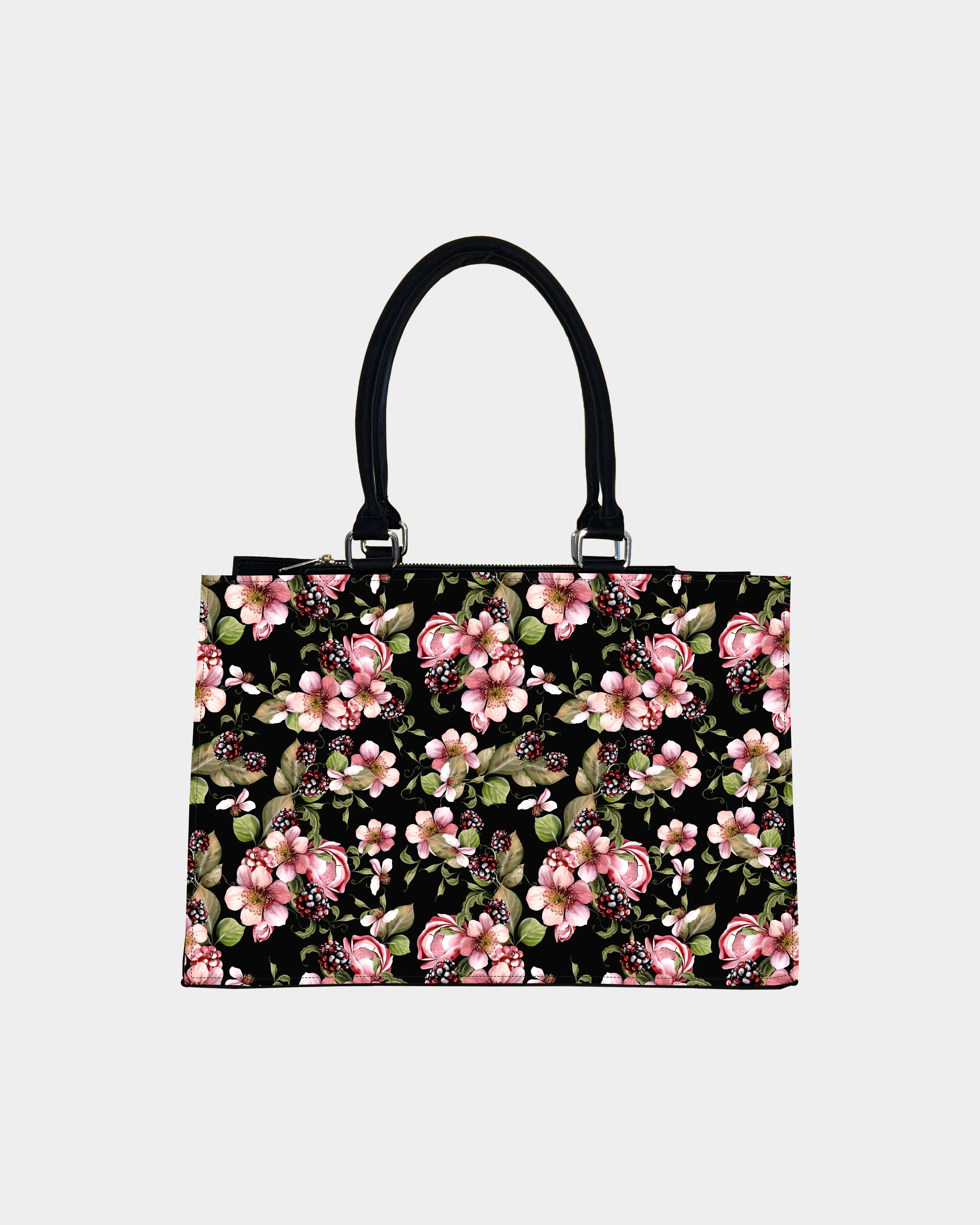 Twilight Blackberry Blossom Designer Crossbody Sling Bag – Bold, Botanical & Bespoke