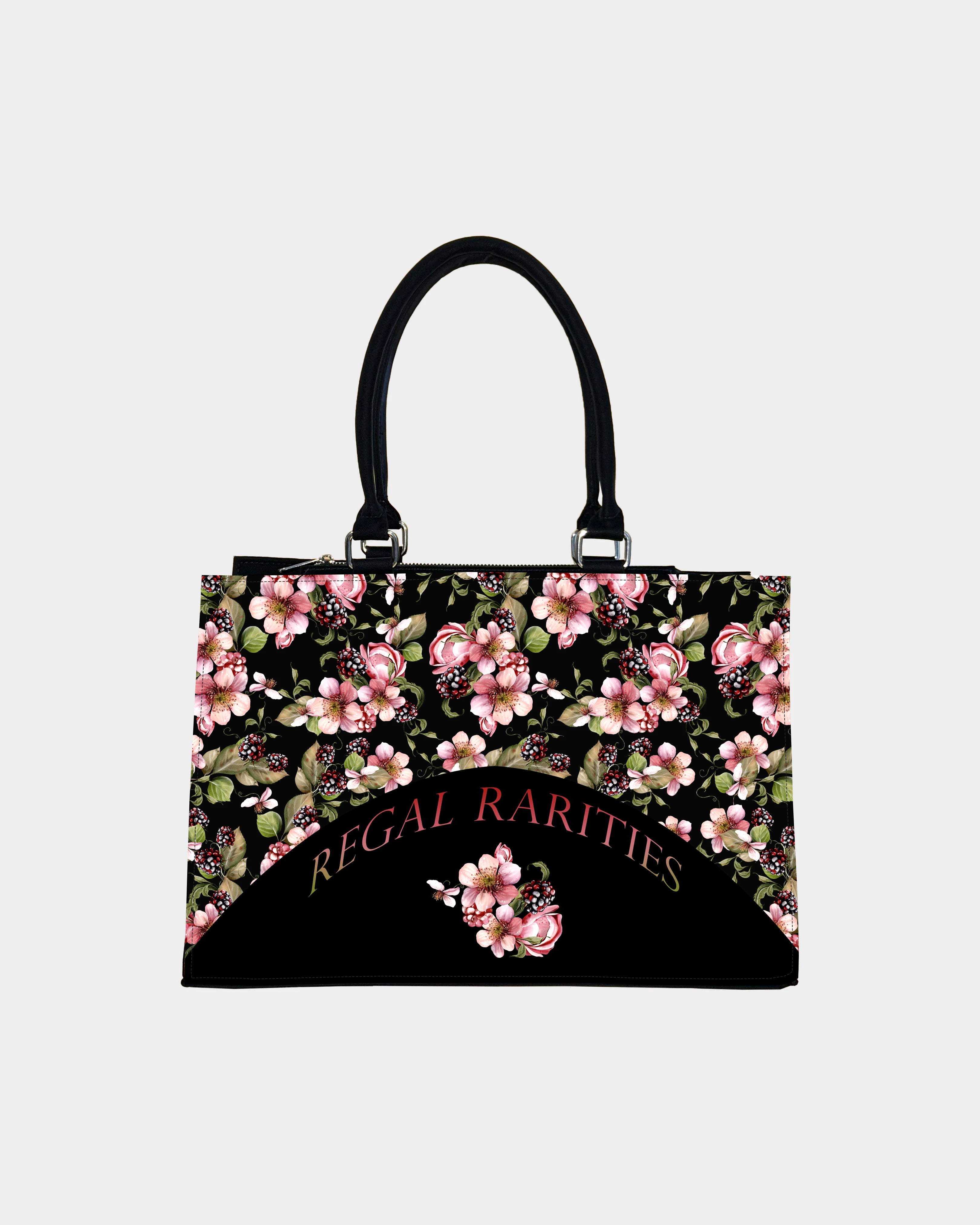 Twilight Blackberry Blossom Customized Crossbody Sling Bag – Bold, Botanical & Bespoke