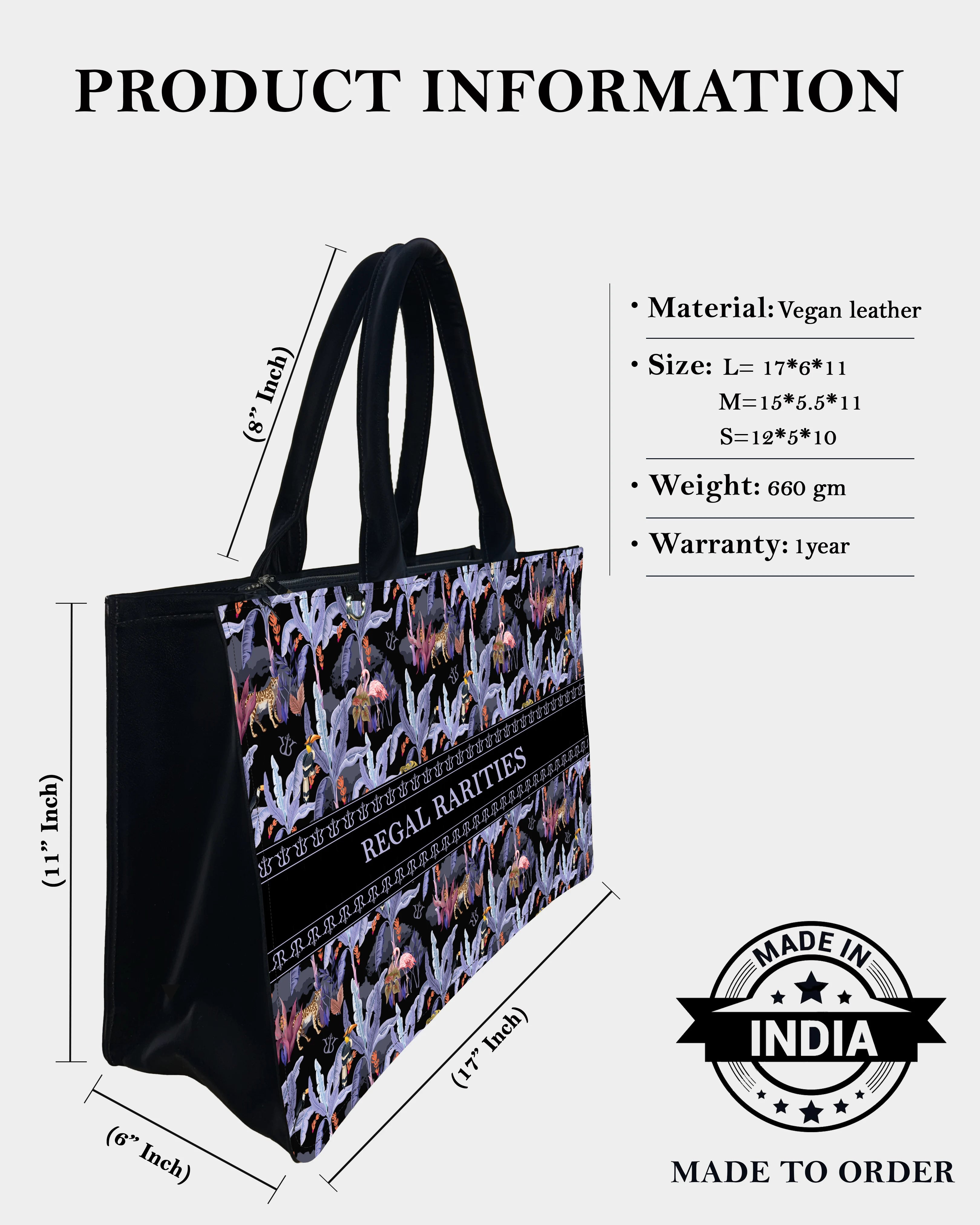 Lavender Safari Customized Tote Bag – Creative Gift Idea
