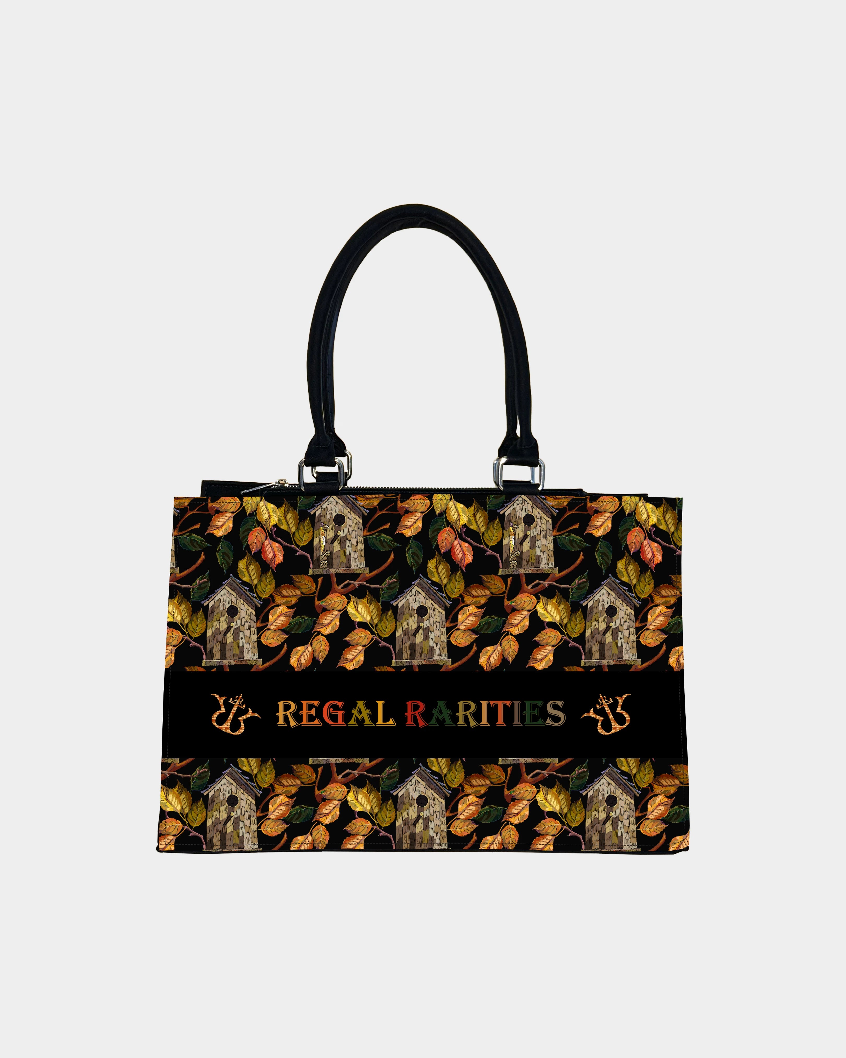 Rustic Birdhouse Customized Crossbody Sling Bag – Autumn Forest Vibes