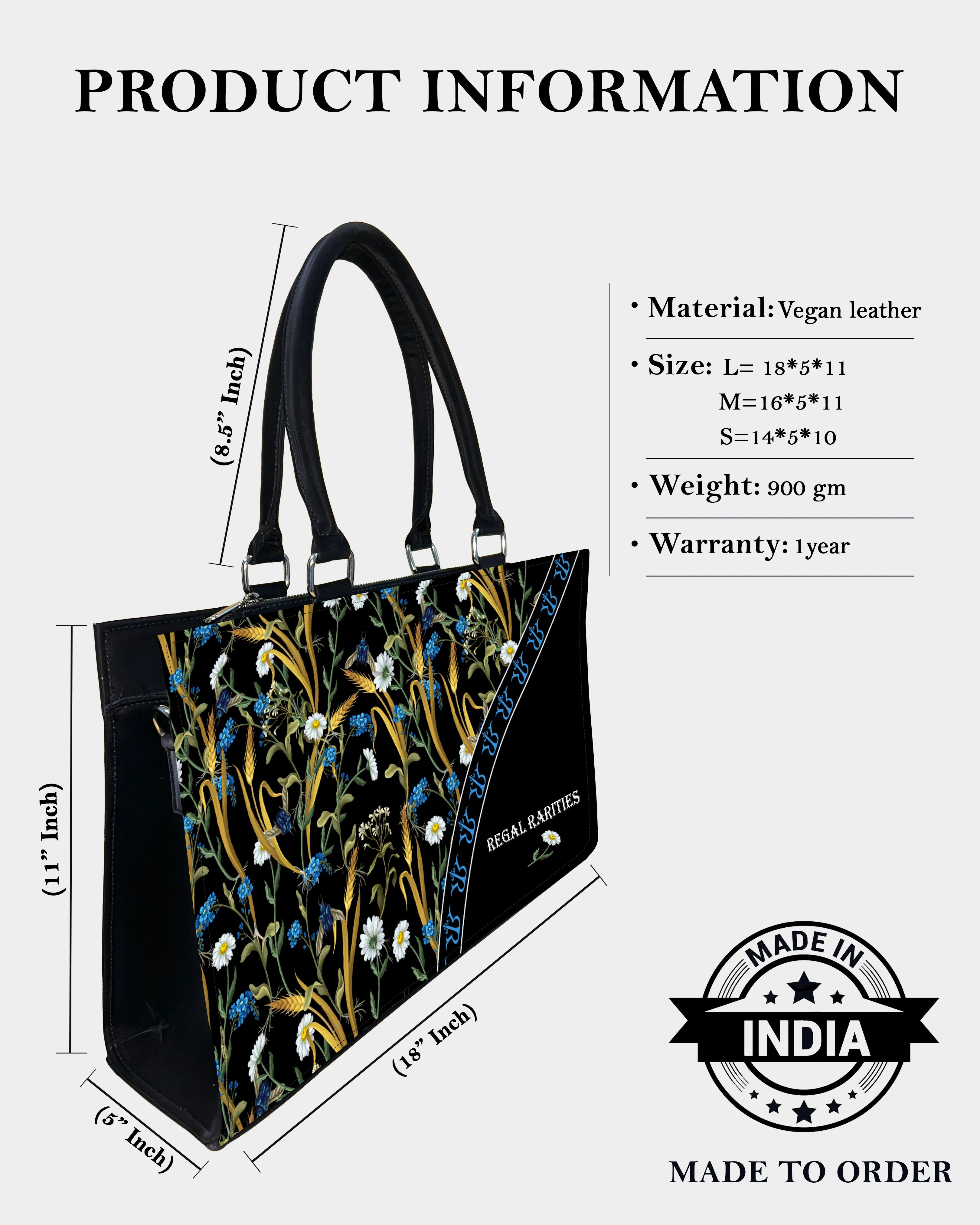 Chic Farm Field Floral Customized Crossbody Sling Bag – Daisies & Autumn Grains