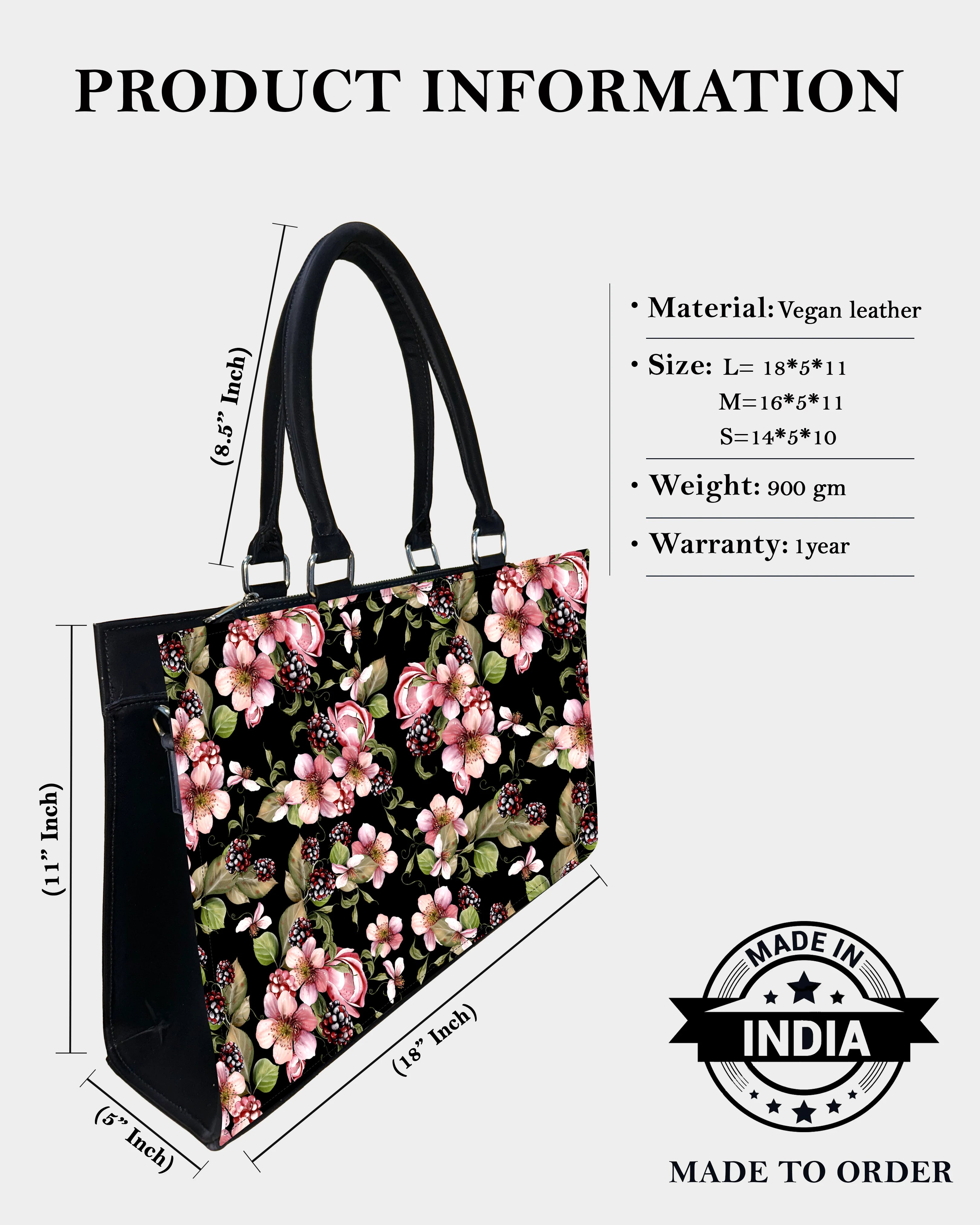 Twilight Blackberry Blossom Designer Crossbody Sling Bag – Bold, Botanical & Bespoke