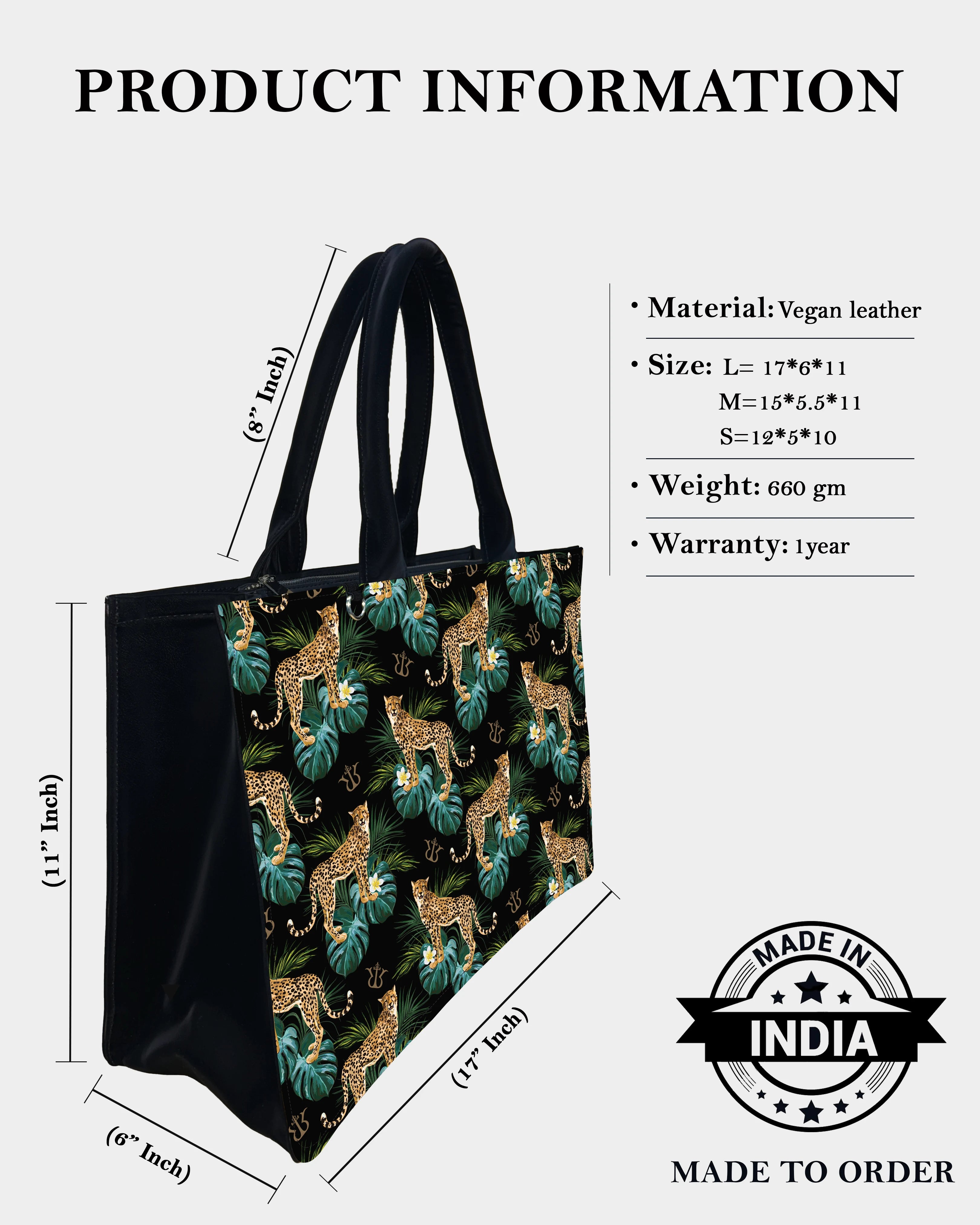 Leopard Designer Tote Bag – Trendy & Stylish